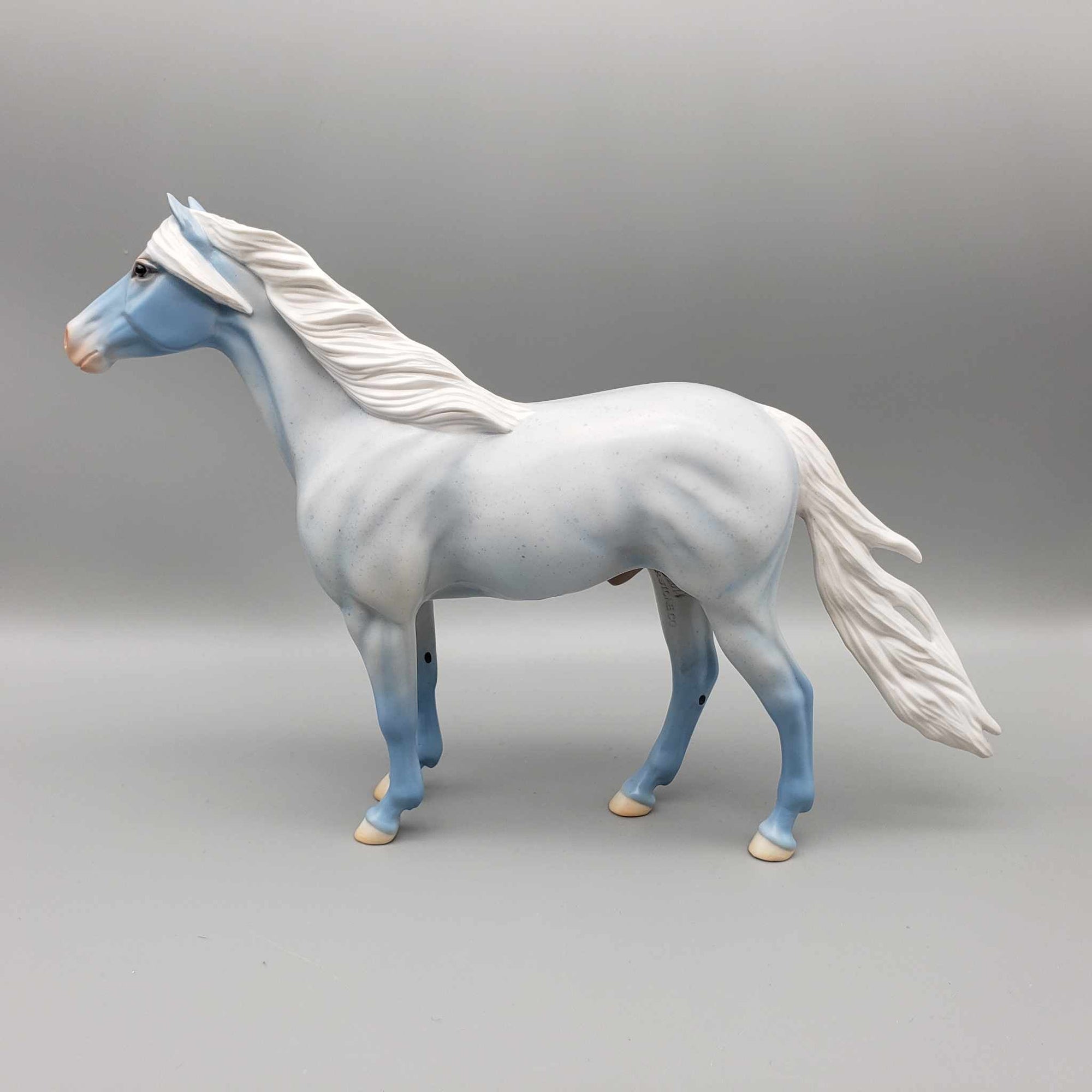Josiah OOAK Wedgwood Blue Blue Roan Mustang Deco by Angela Marleau Fall Into Autumn Random Drop Sale 9/23