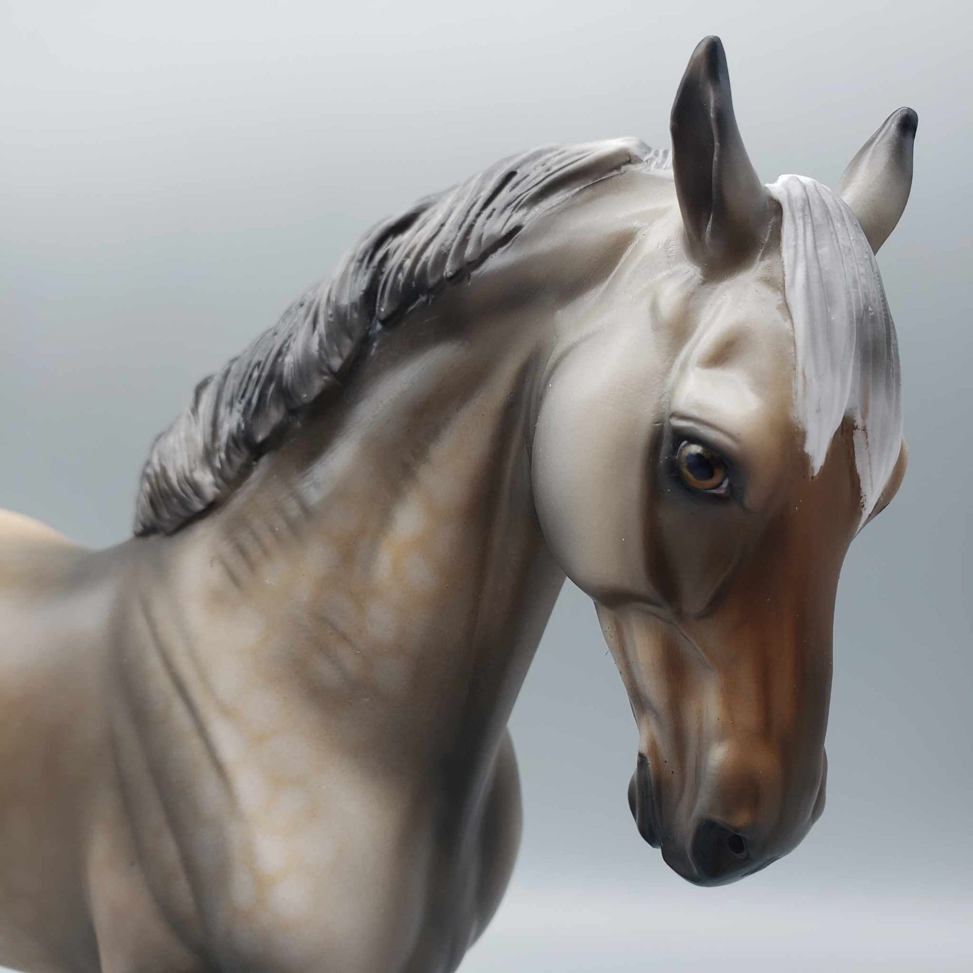 Biondello OOAK Buckskin Going Grey Andalusian By Dawn Quick MM23