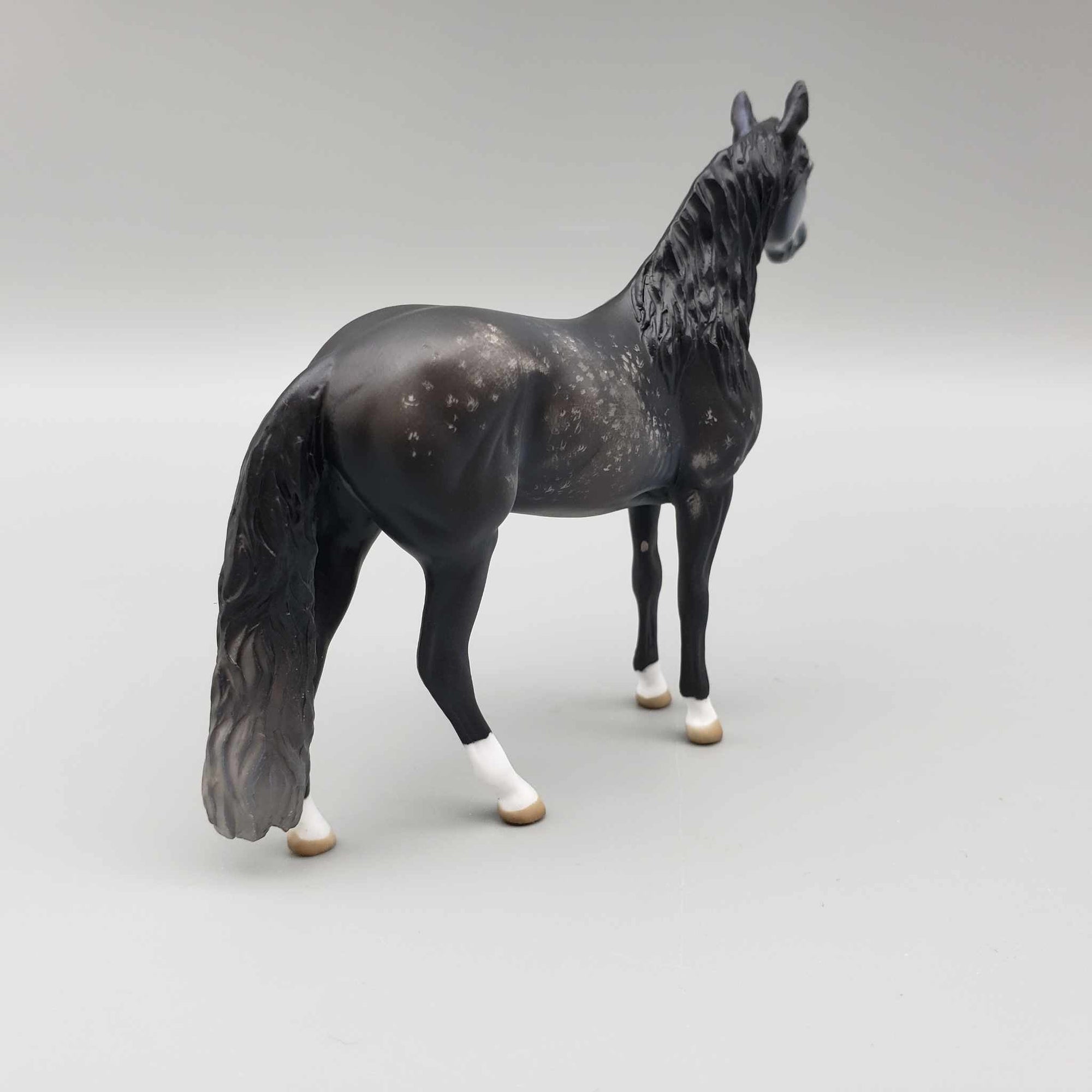 Hortensio OOAK Etched Dark Dappled Grey Andalusian Chip By Jess Hamill Fall Into Autumn Random Drop Sale 9/23