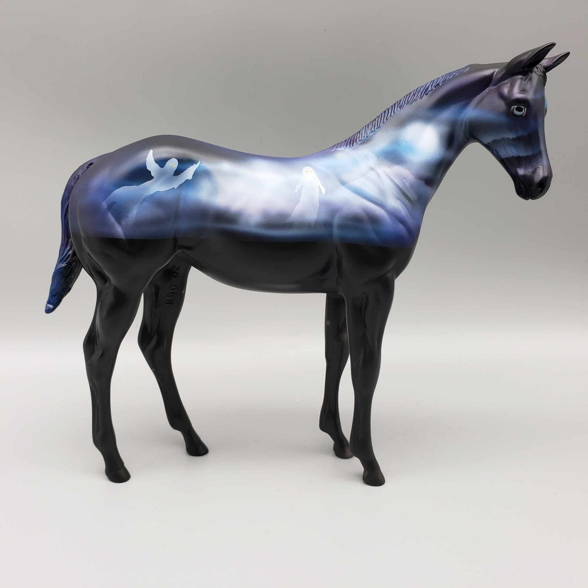 Jeepers Creepers OOAK Deco Blue Sky w/ Ghosts Weanling  By Dawn Quick Moonlight Madness 2023 MM23