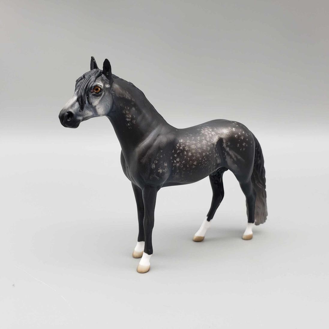 Hortensio OOAK Etched Dark Dappled Grey Andalusian Chip By Jess Hamill Fall Into Autumn Random Drop Sale 9/23