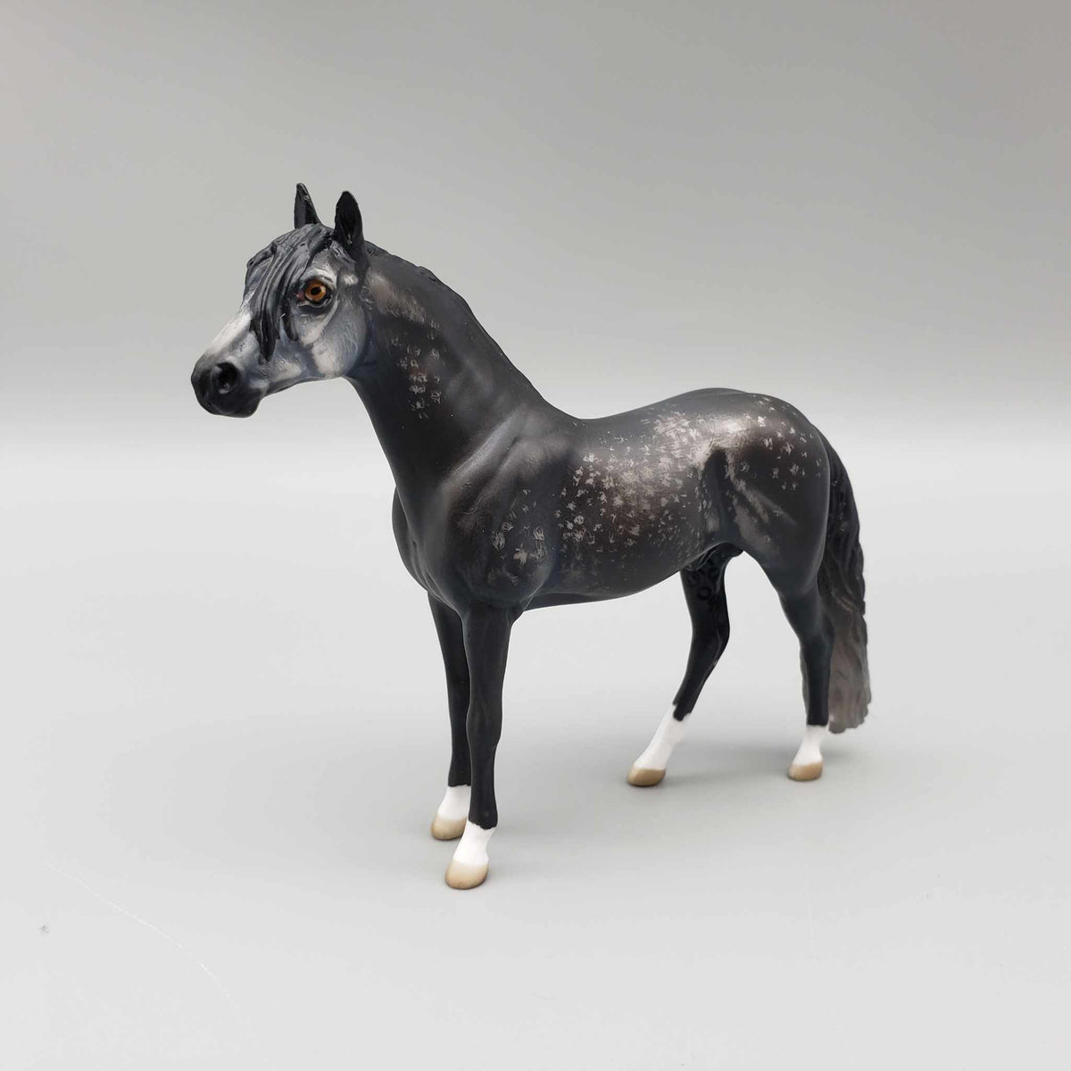 Hortensio OOAK Etched Dark Dappled Grey Andalusian Chip By Jess Hamill Fall Into Autumn Random Drop Sale 9/23