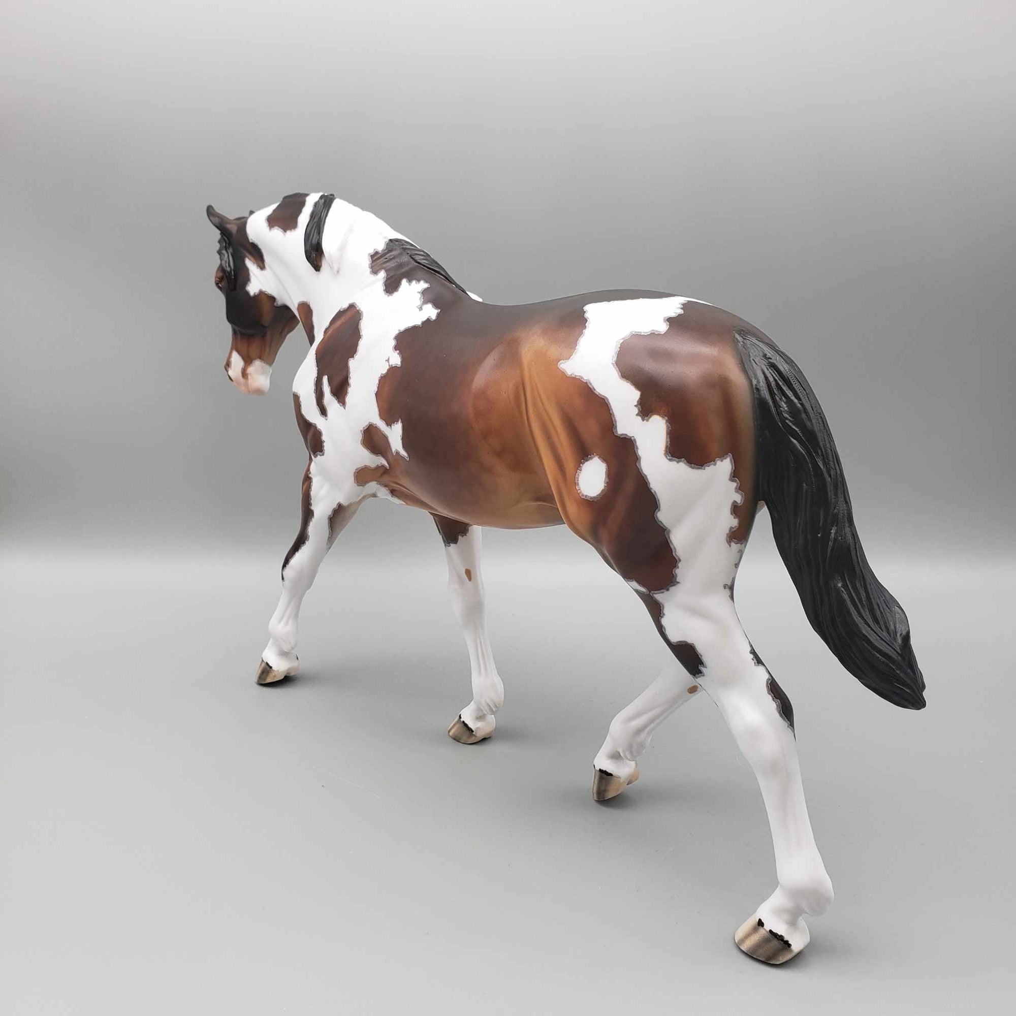 Sirocco OOAK Dappled Bay Tobiano Irish Drafter By Dawn Quick  Fall Facebook Auction 9/23