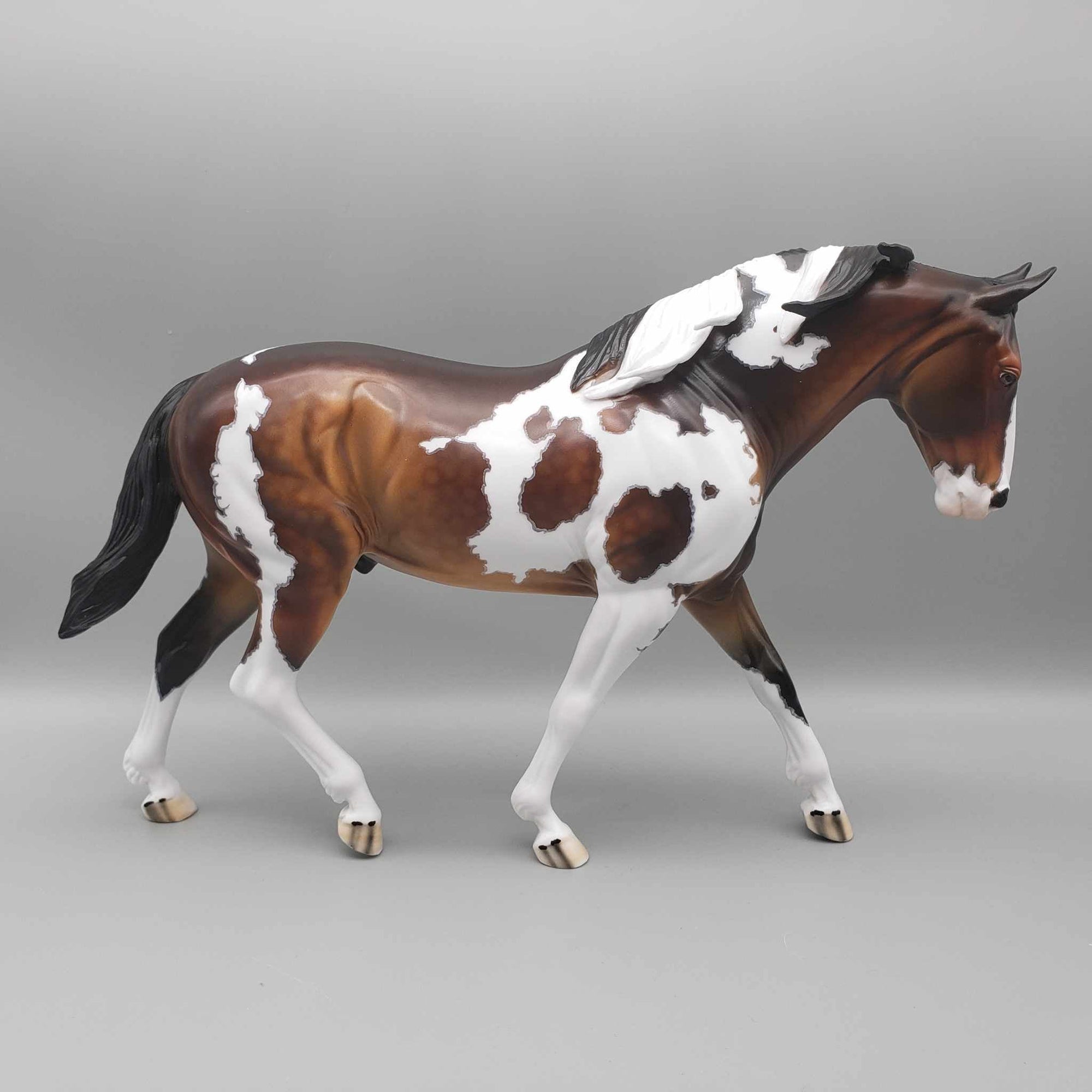 Sirocco OOAK Dappled Bay Tobiano Irish Drafter By Dawn Quick  Fall Facebook Auction 9/23