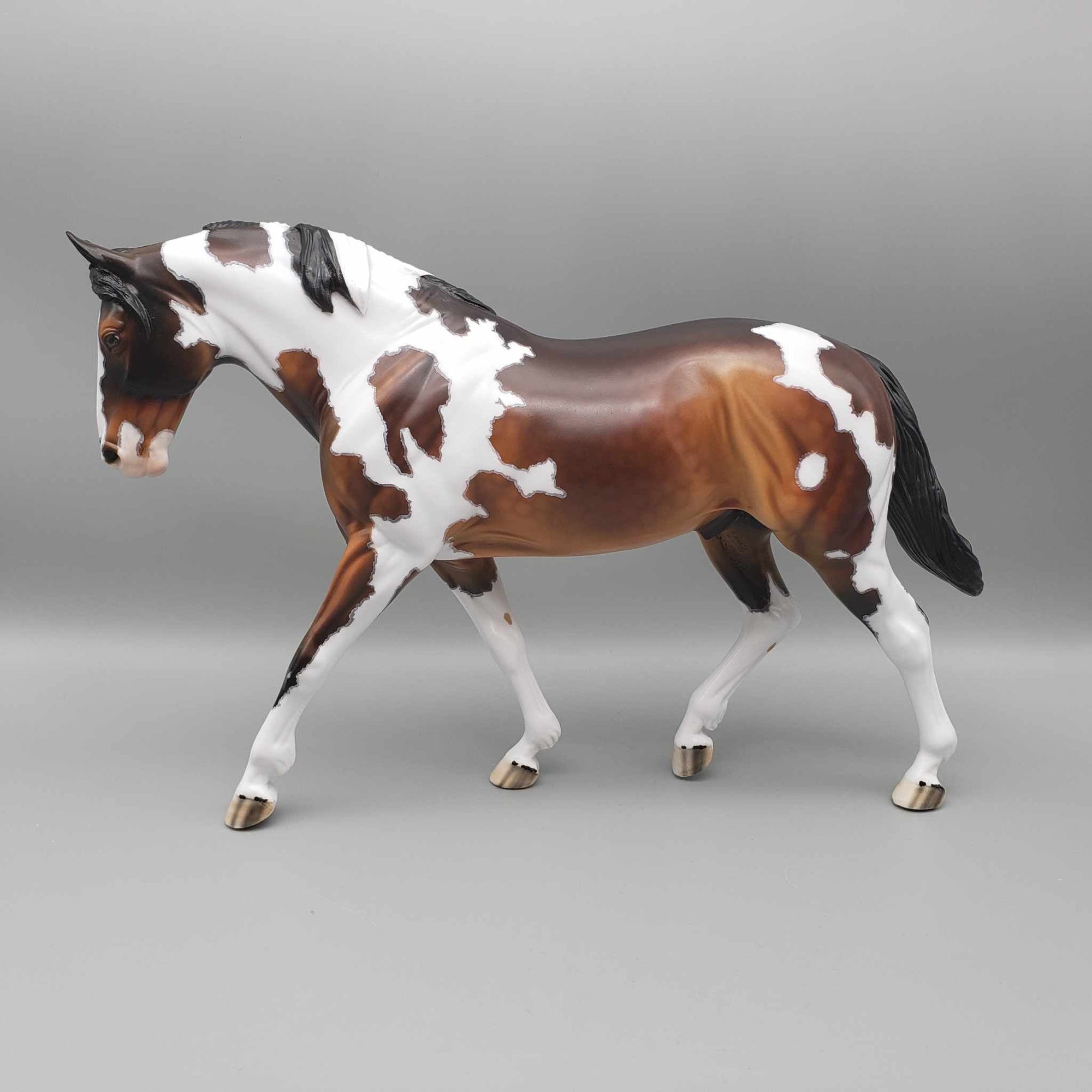 Sirocco OOAK Dappled Bay Tobiano Irish Drafter By Dawn Quick  Fall Facebook Auction 9/23