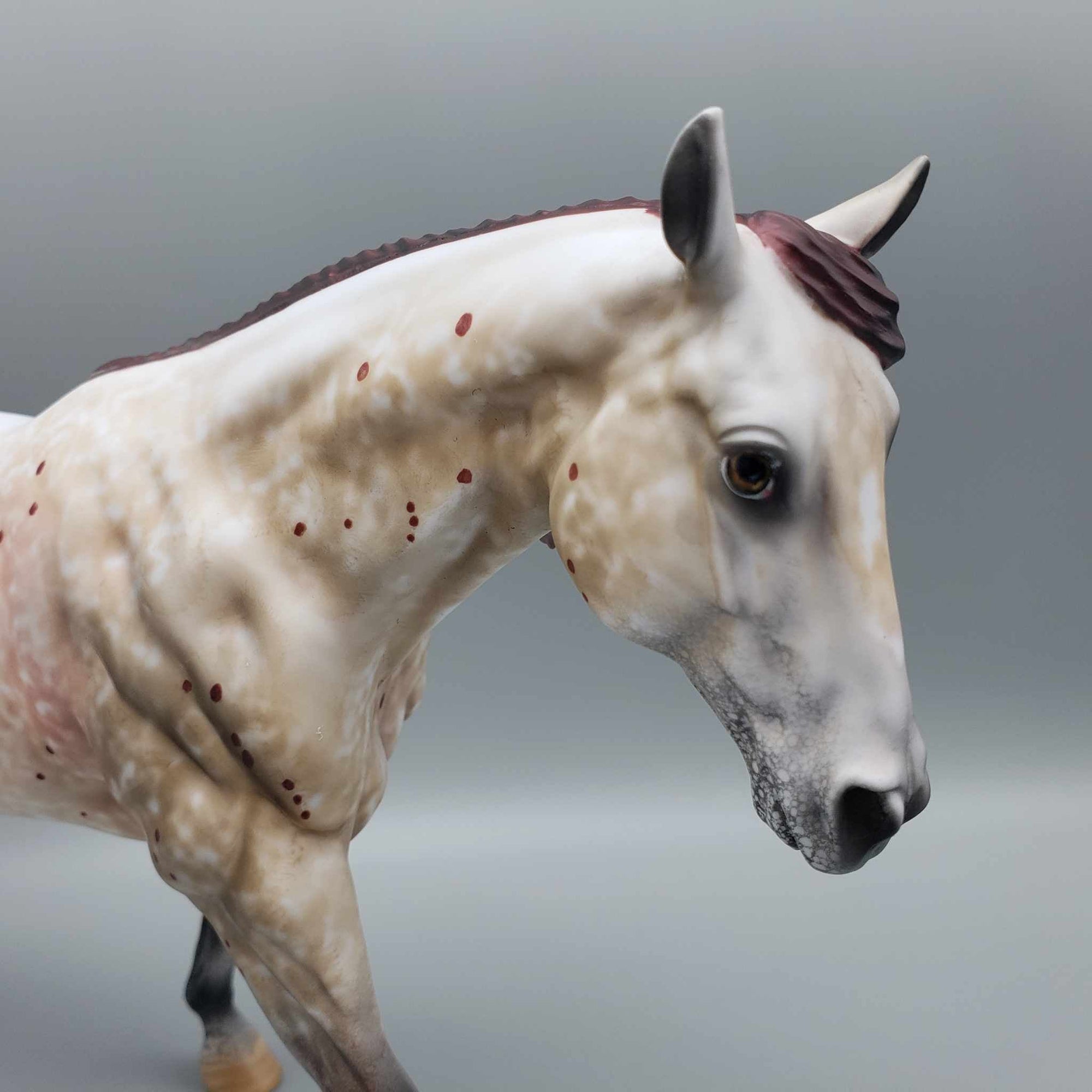 Patrizio OOAK Appaloosa Running Stock Horse By Al Katt Fall Facebook Auction 9/23