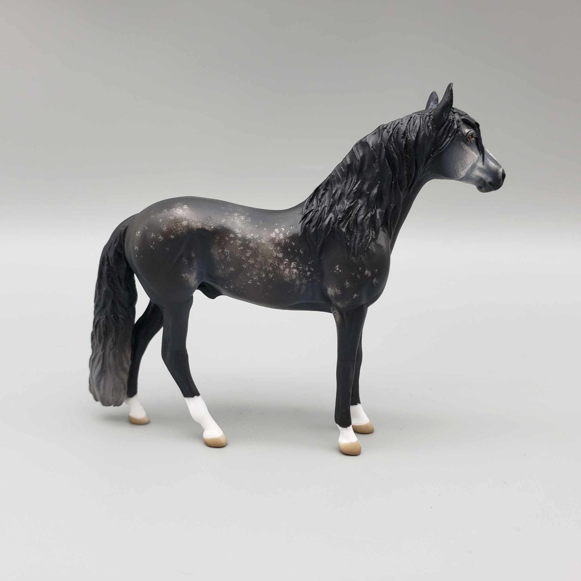 Hortensio OOAK Etched Dark Dappled Grey Andalusian Chip By Jess Hamill Fall Into Autumn Random Drop Sale 9/23