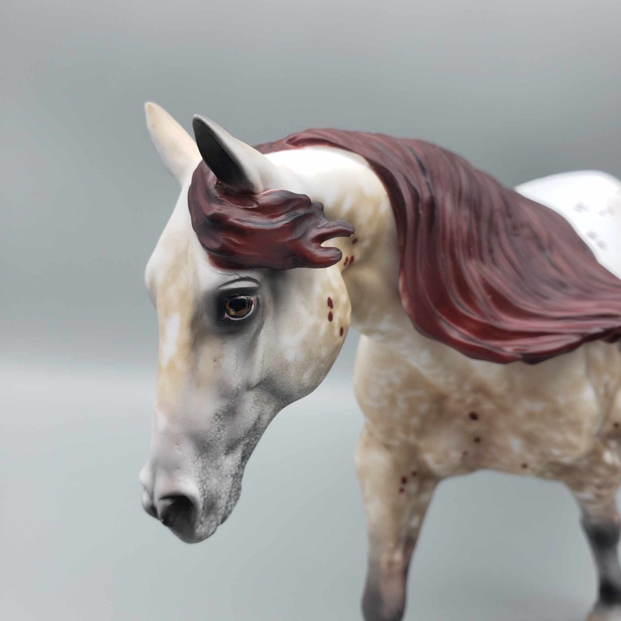 Patrizio OOAK Appaloosa Running Stock Horse By Al Katt Fall Facebook Auction 9/23