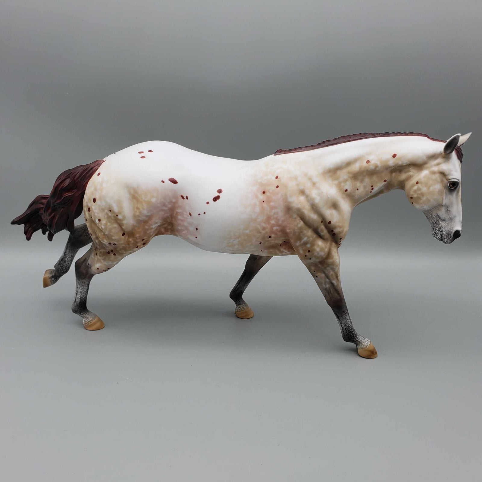 Patrizio OOAK Appaloosa Running Stock Horse By Al Katt Fall Facebook Auction 9/23