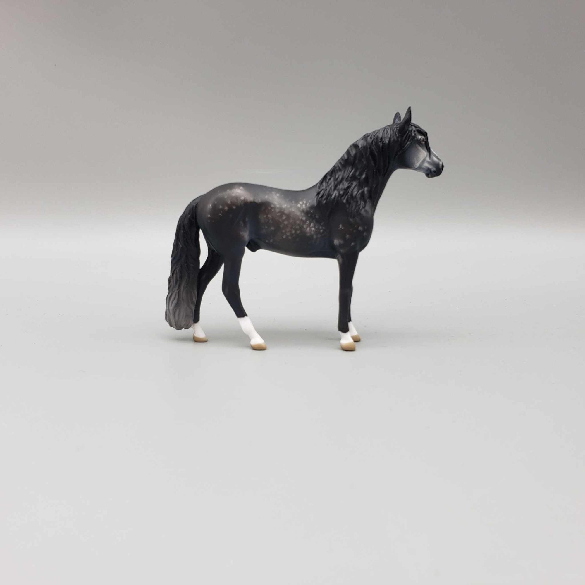 Hortensio OOAK Etched Dark Dappled Grey Andalusian Chip By Jess Hamill Fall Into Autumn Random Drop Sale 9/23