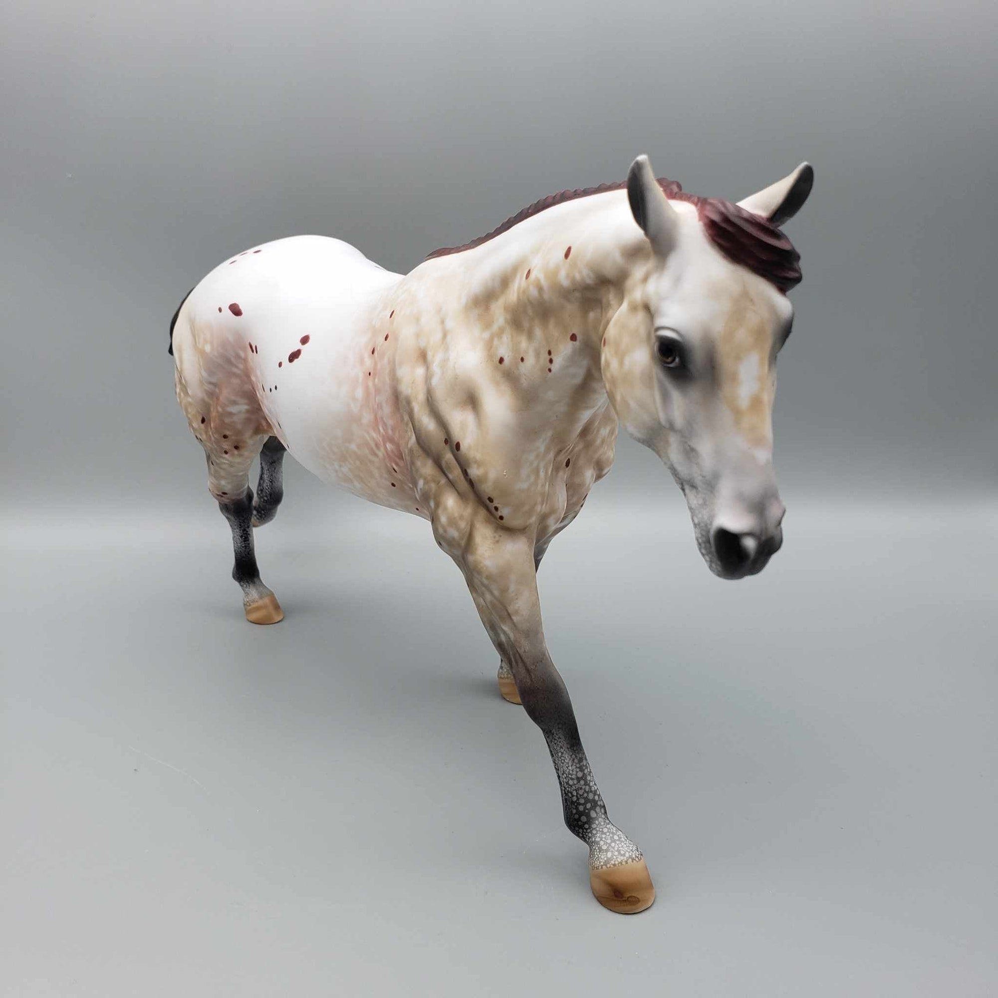 Patrizio OOAK Appaloosa Running Stock Horse By Al Katt Fall Facebook Auction 9/23