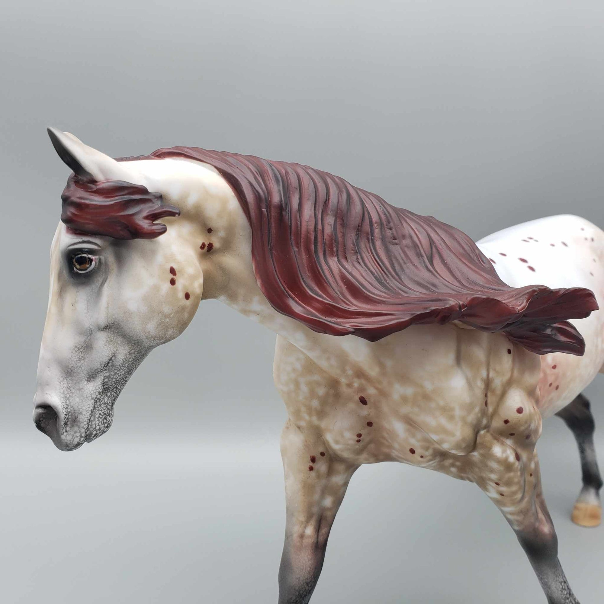 Patrizio OOAK Appaloosa Running Stock Horse By Al Katt Fall Facebook Auction 9/23