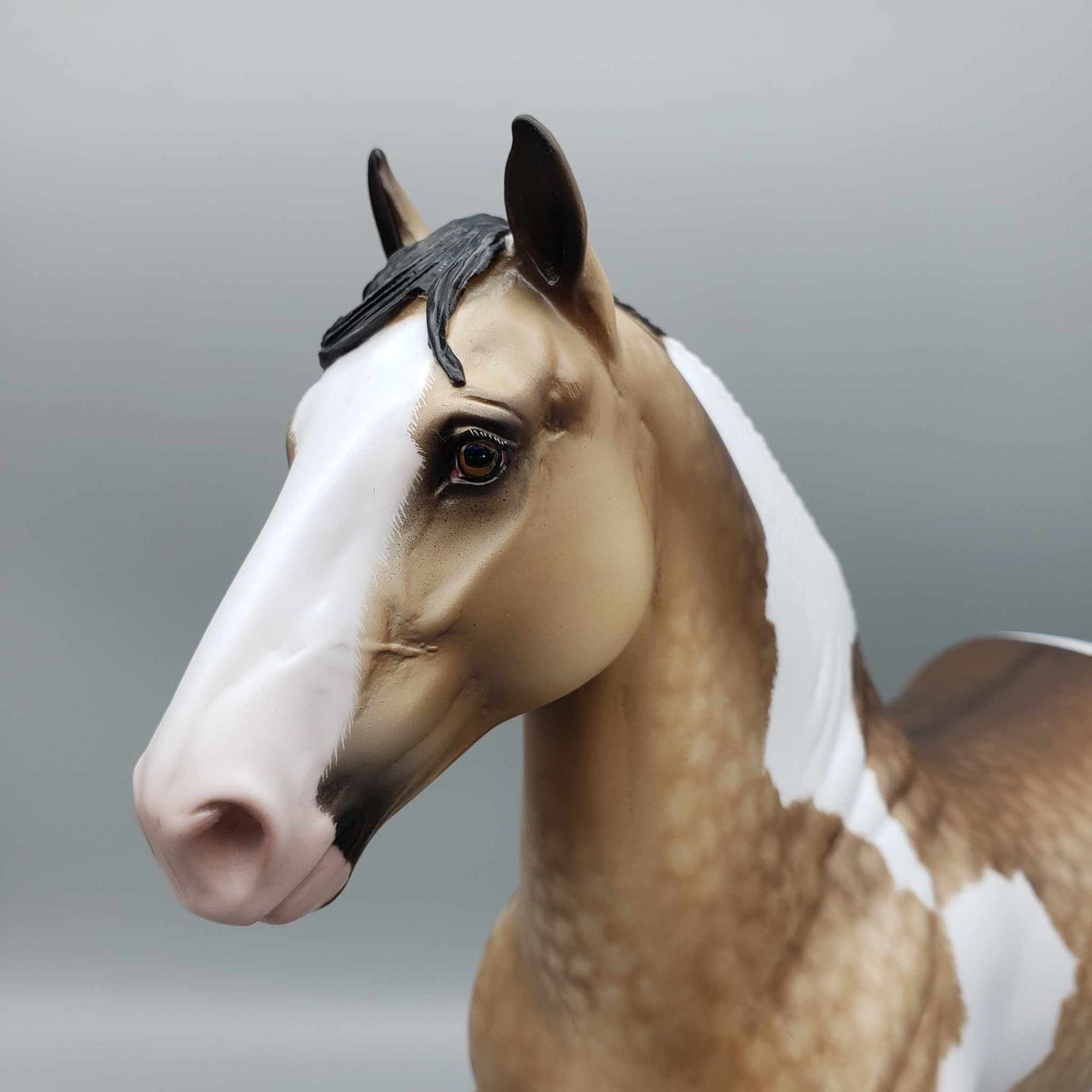 Evervess OOAK Buckskin Tobiano Trotting Drafter By Sheryl Leisure Best Offers 9/11/23