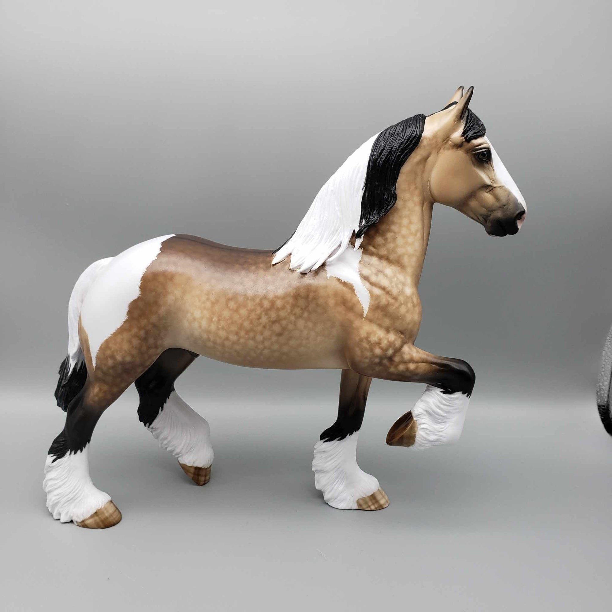 Evervess OOAK Buckskin Tobiano Trotting Drafter By Sheryl Leisure Best Offers 9/11/23