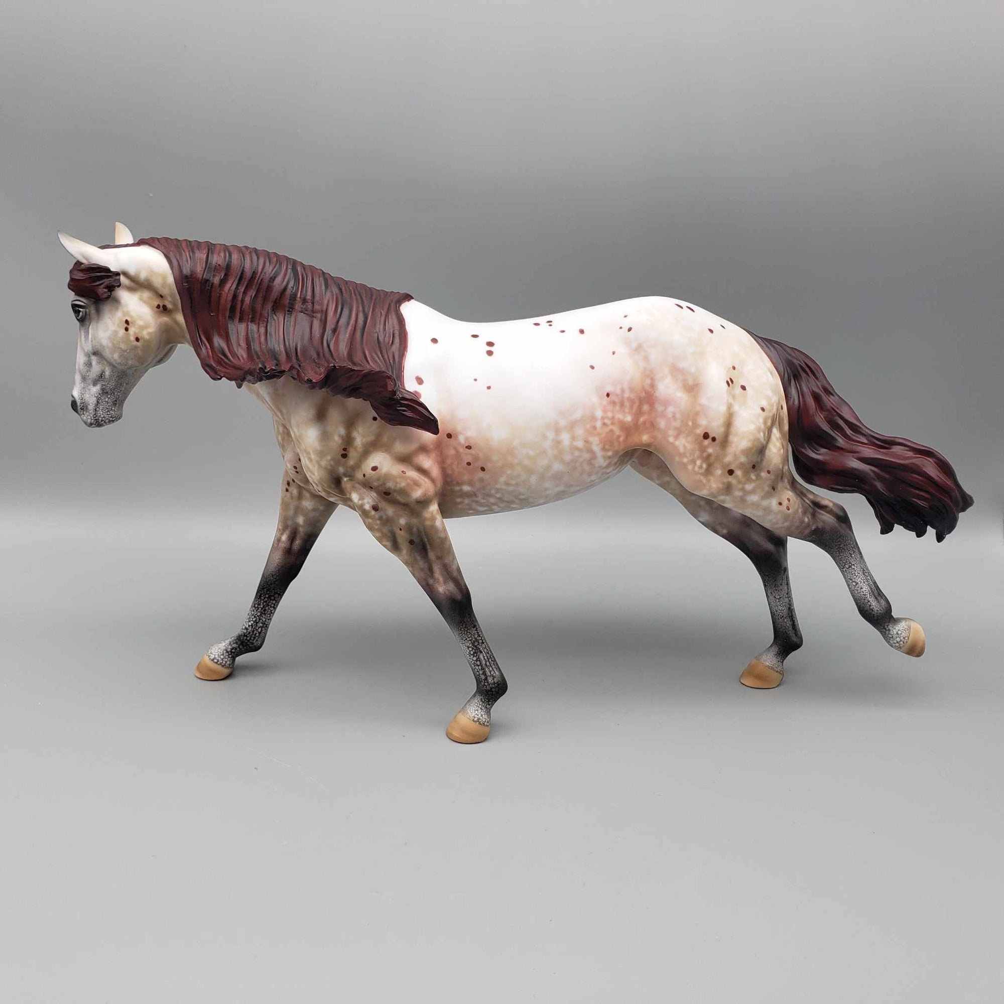 Patrizio OOAK Appaloosa Running Stock Horse By Al Katt Fall Facebook Auction 9/23