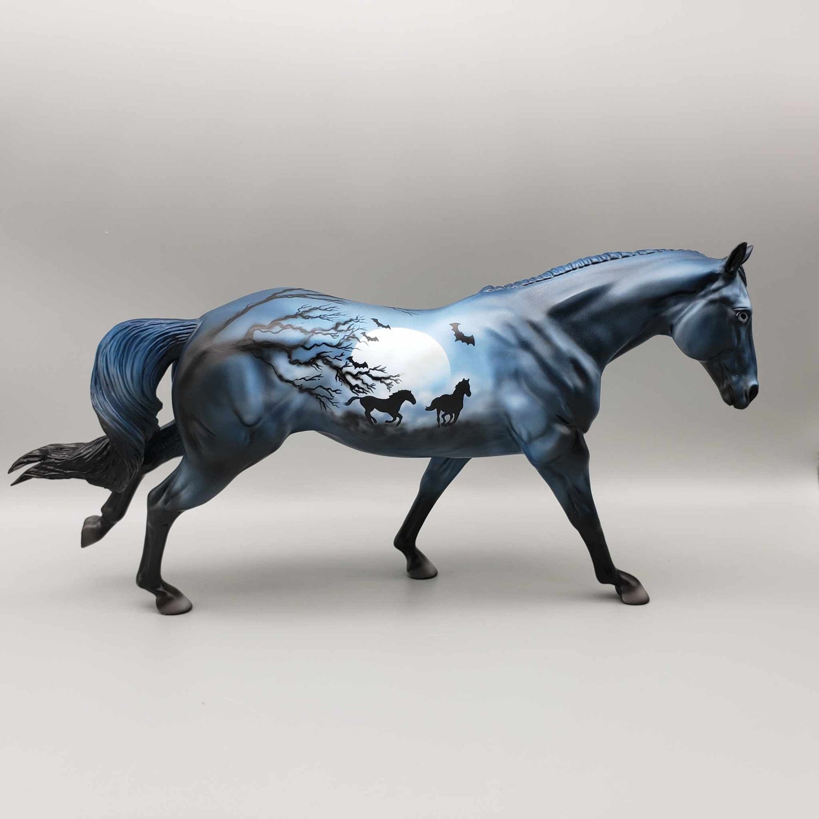 Midnight Run OOAK Deco Running Stock Horse by Dawn Quick Best Offers 9/11/23