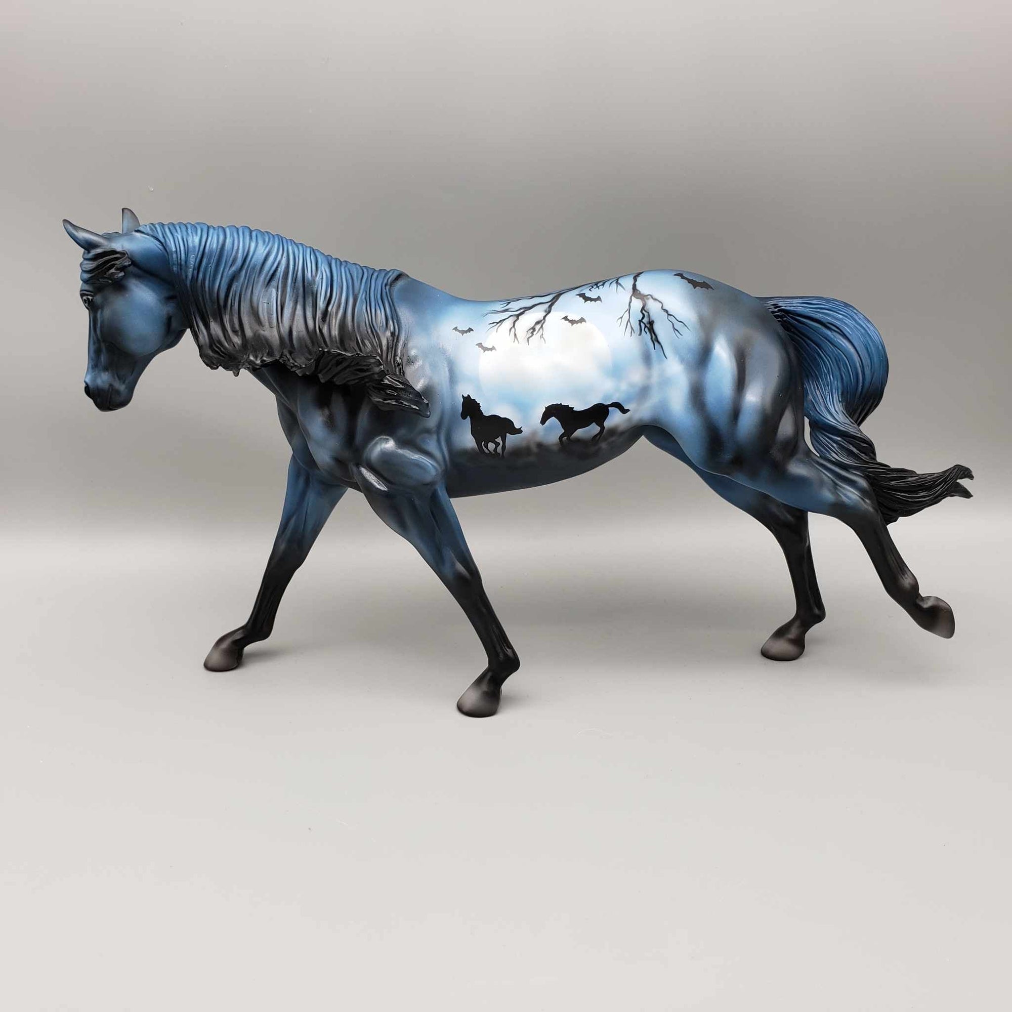 Midnight Run OOAK Deco Running Stock Horse by Dawn Quick Best Offers 9/11/23