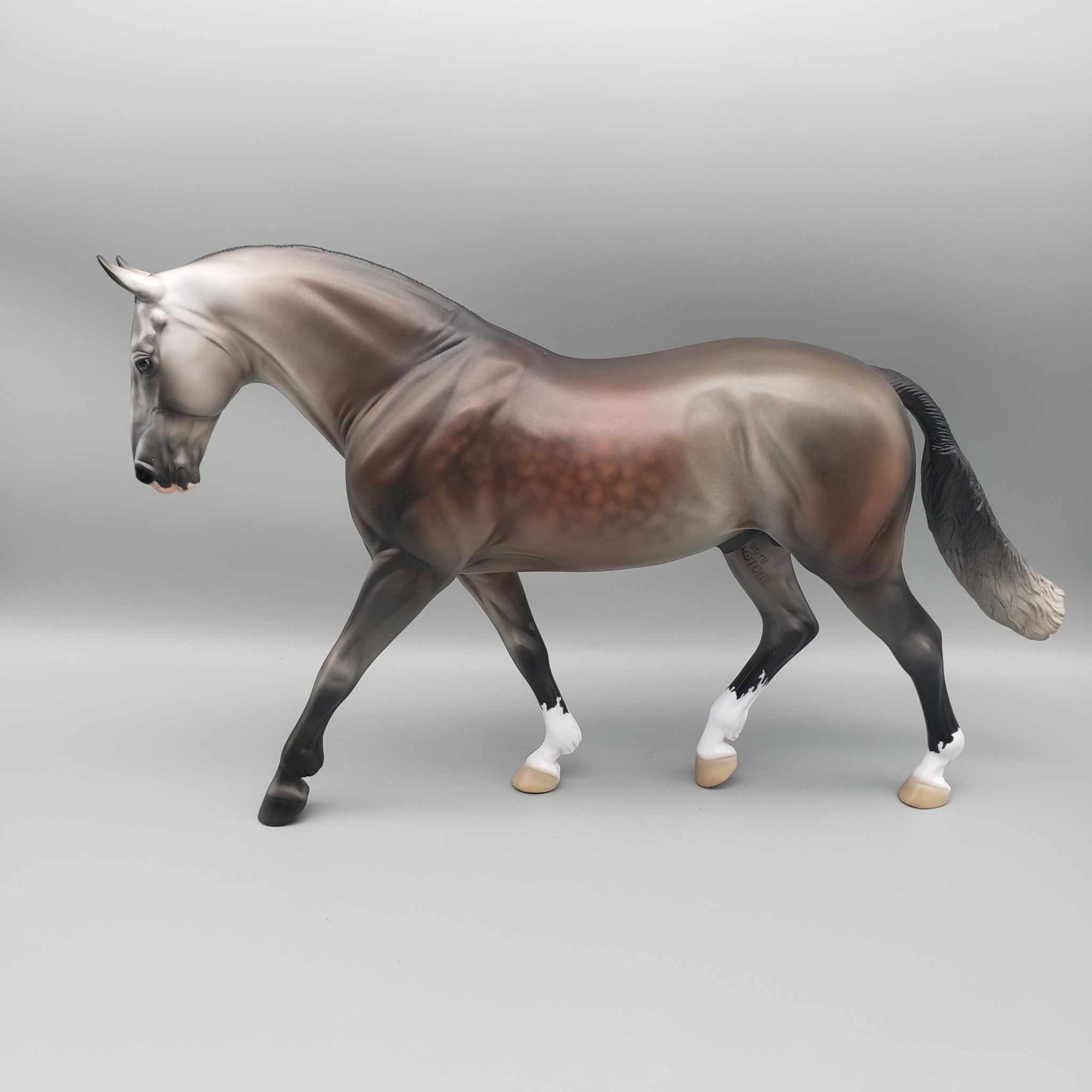 Epiphany OOAK Dappled Bay Going Gray Irish Draft By Jess Hamill Holiday Sale HS23