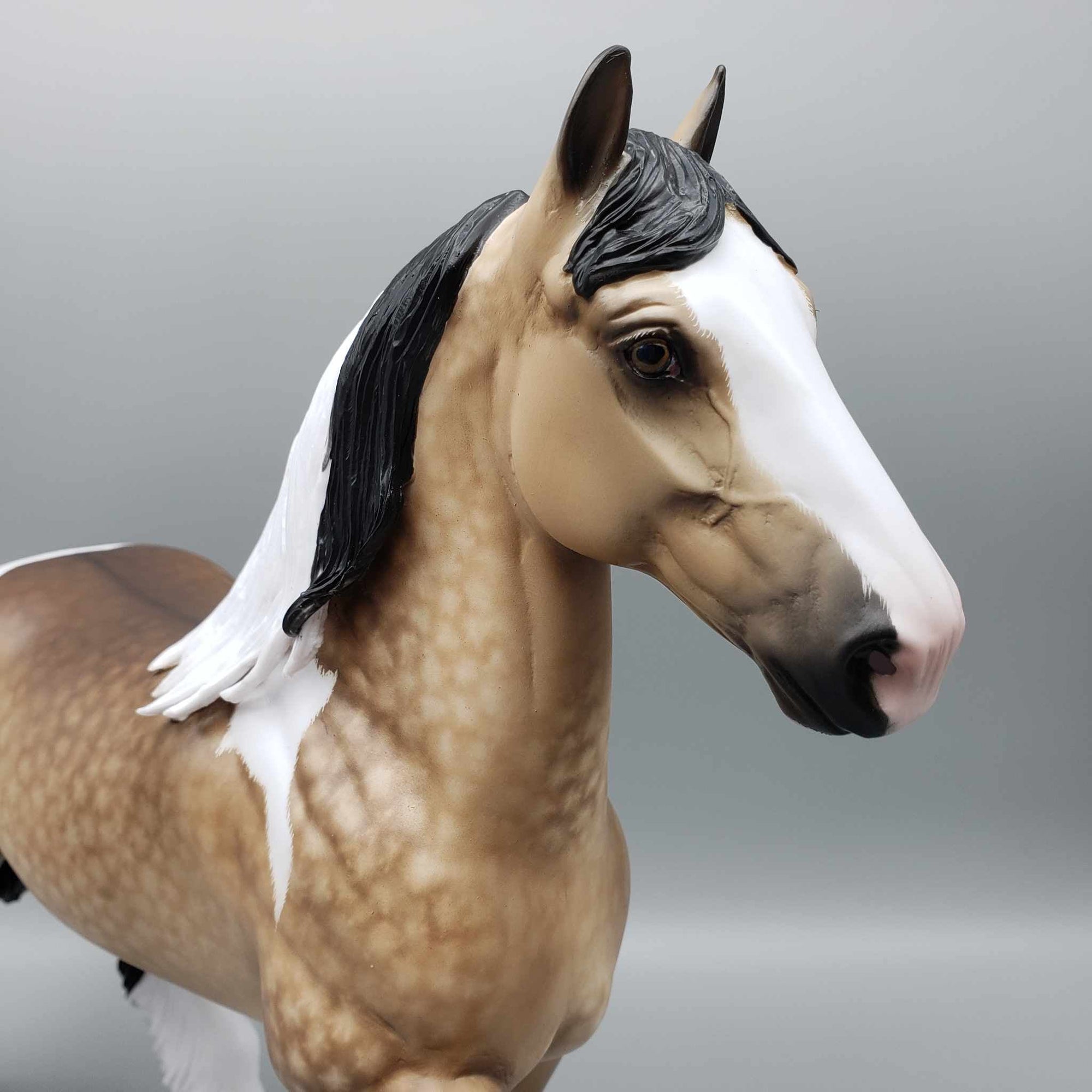 Evervess OOAK Buckskin Tobiano Trotting Drafter By Sheryl Leisure Best Offers 9/11/23