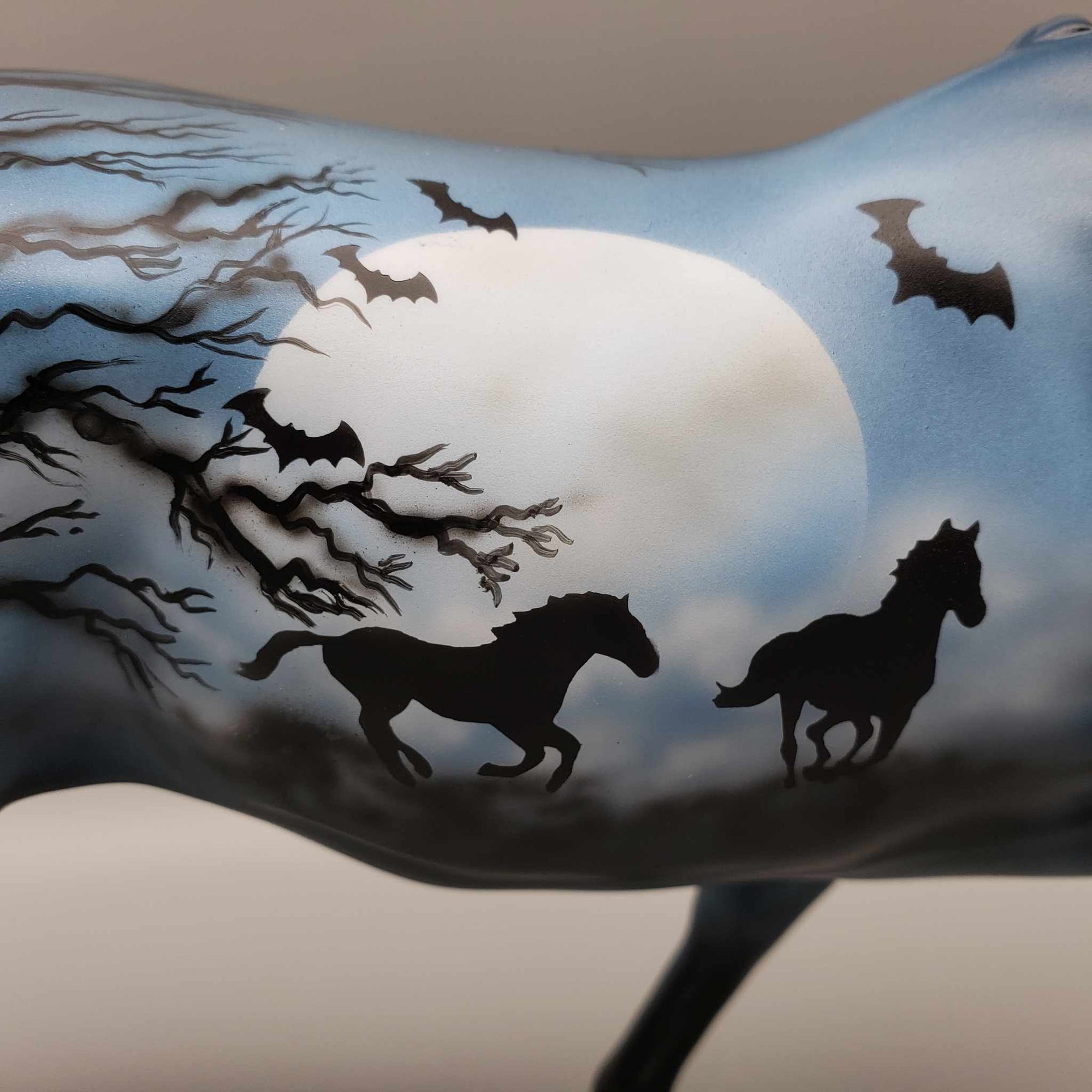 Midnight Run OOAK Deco Running Stock Horse by Dawn Quick Best Offers 9/11/23