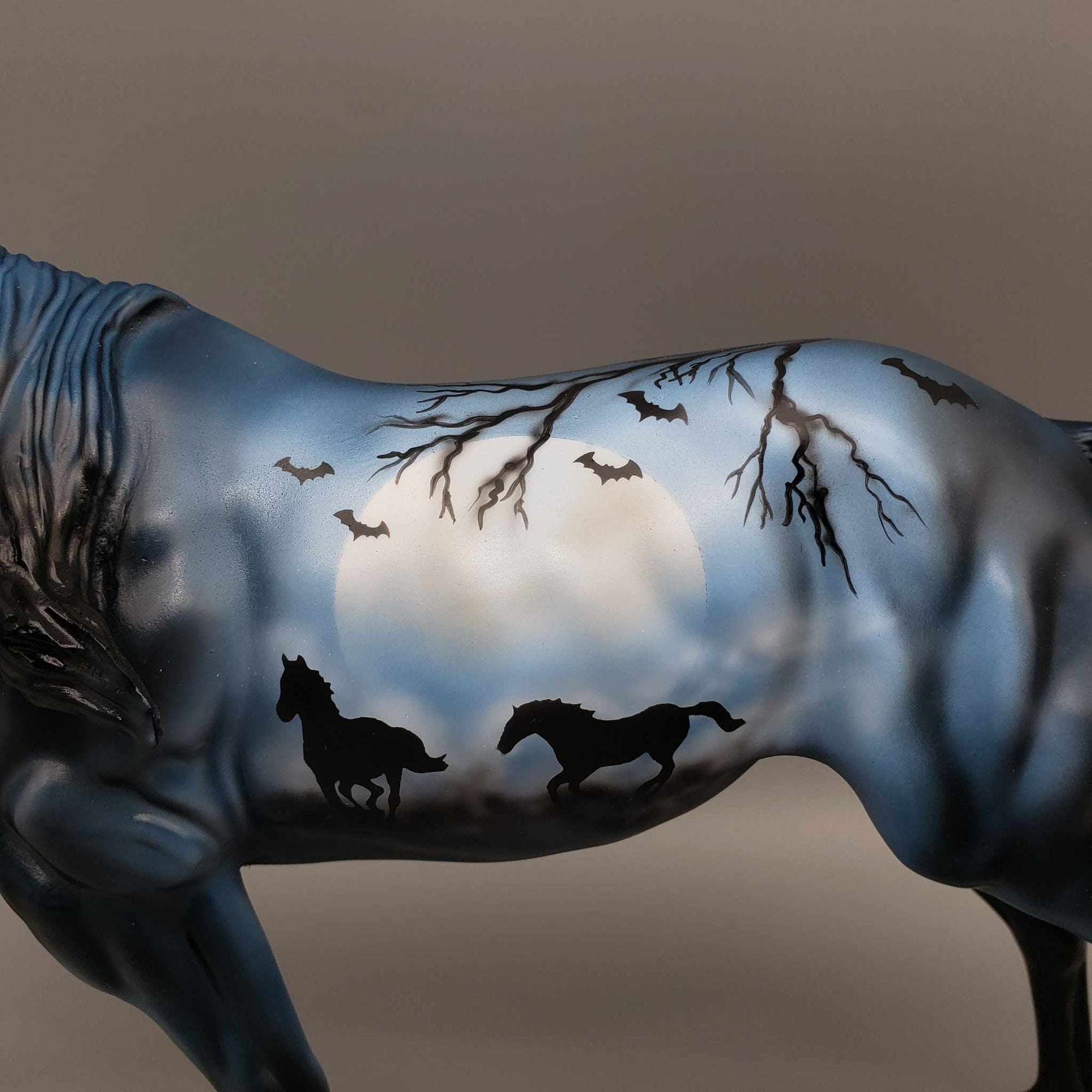 Midnight Run OOAK Deco Running Stock Horse by Dawn Quick Best Offers 9/11/23