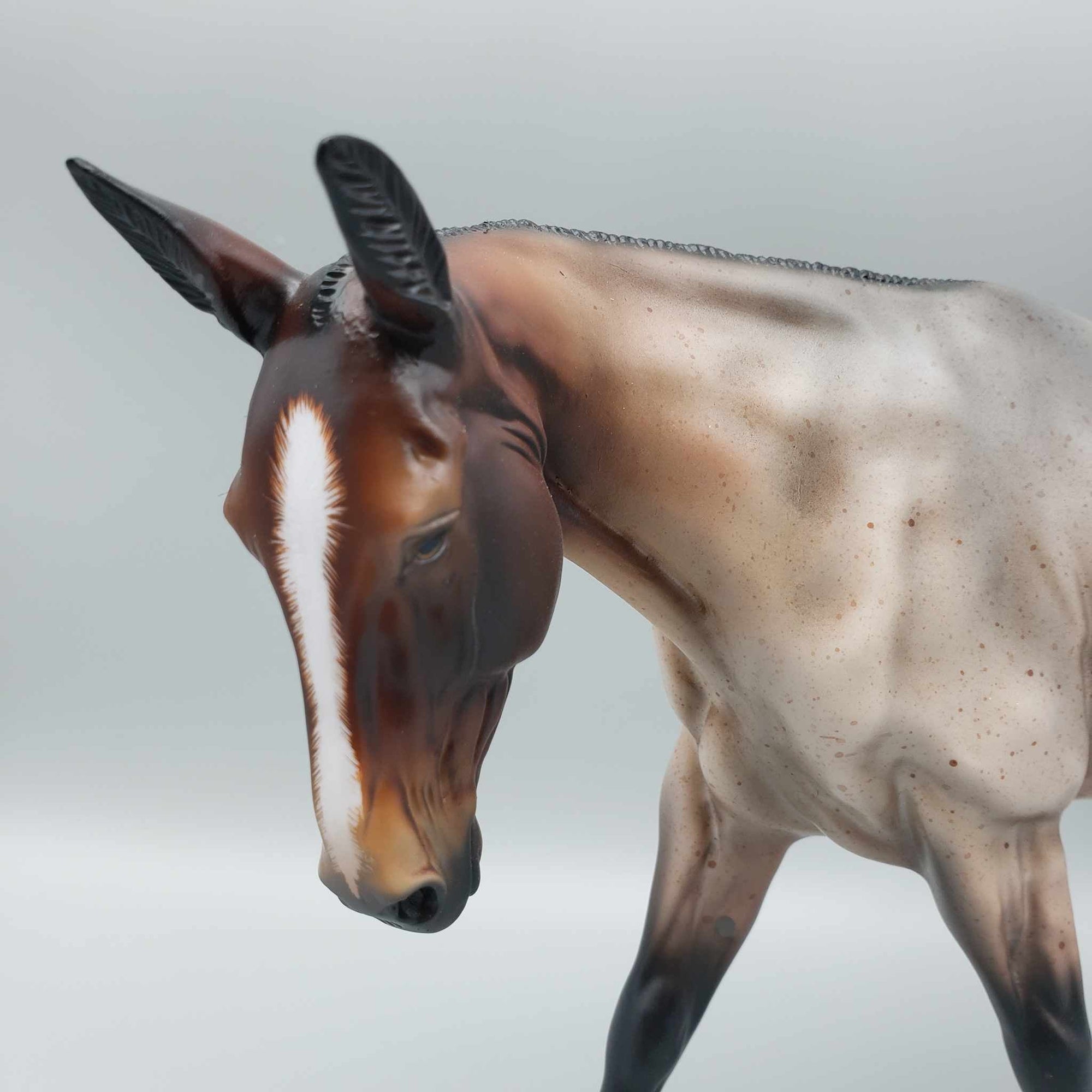 Hibiscus OOAK Appaloosa Custom Mule by Angela Marleau Facebook Auctions 9/23