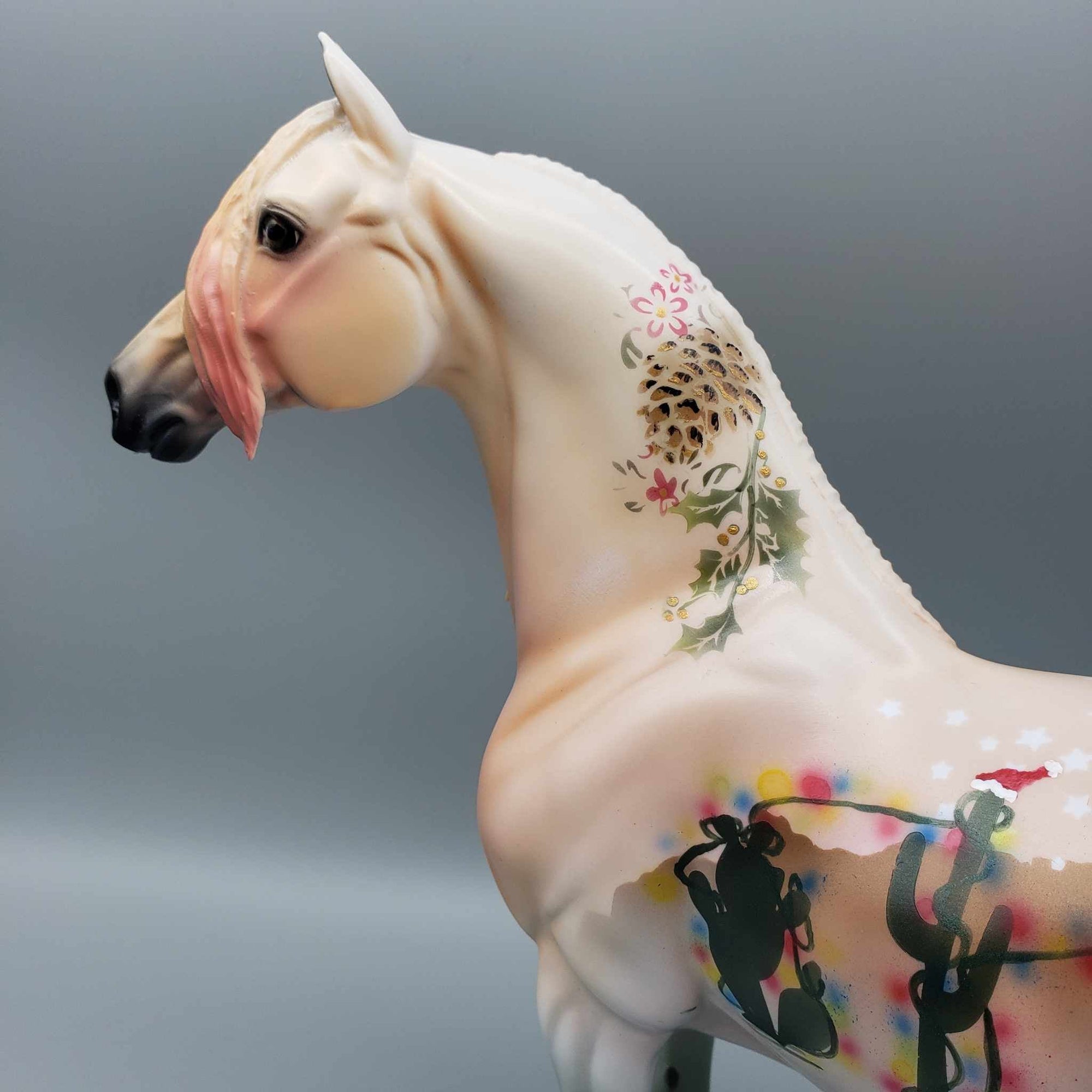 Christmas Cactus OOAK Deco Morgan By Dawn Quick Fall Facebook Auction 11/23 HS23