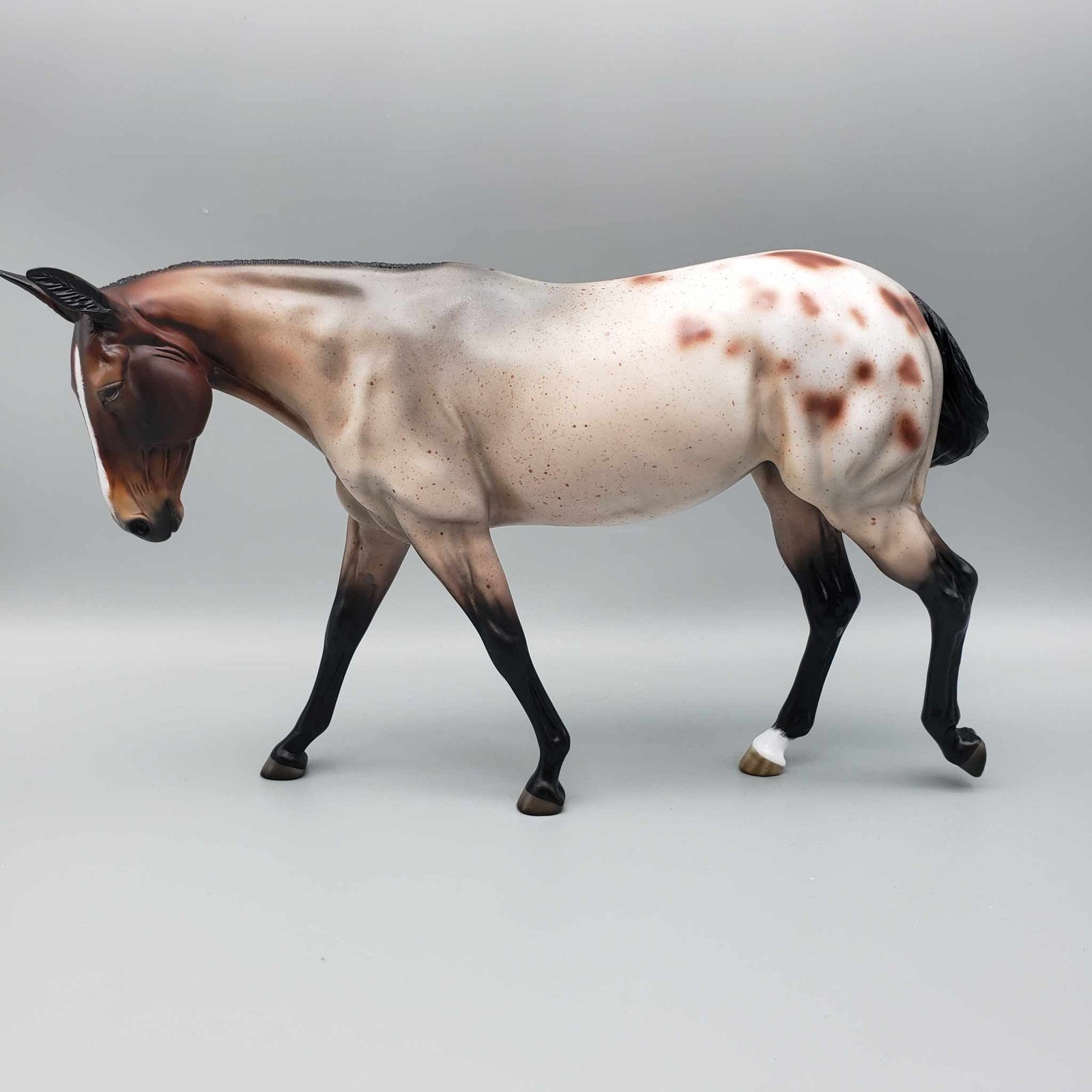 Hibiscus OOAK Appaloosa Custom Mule by Angela Marleau Facebook Auctions 9/23