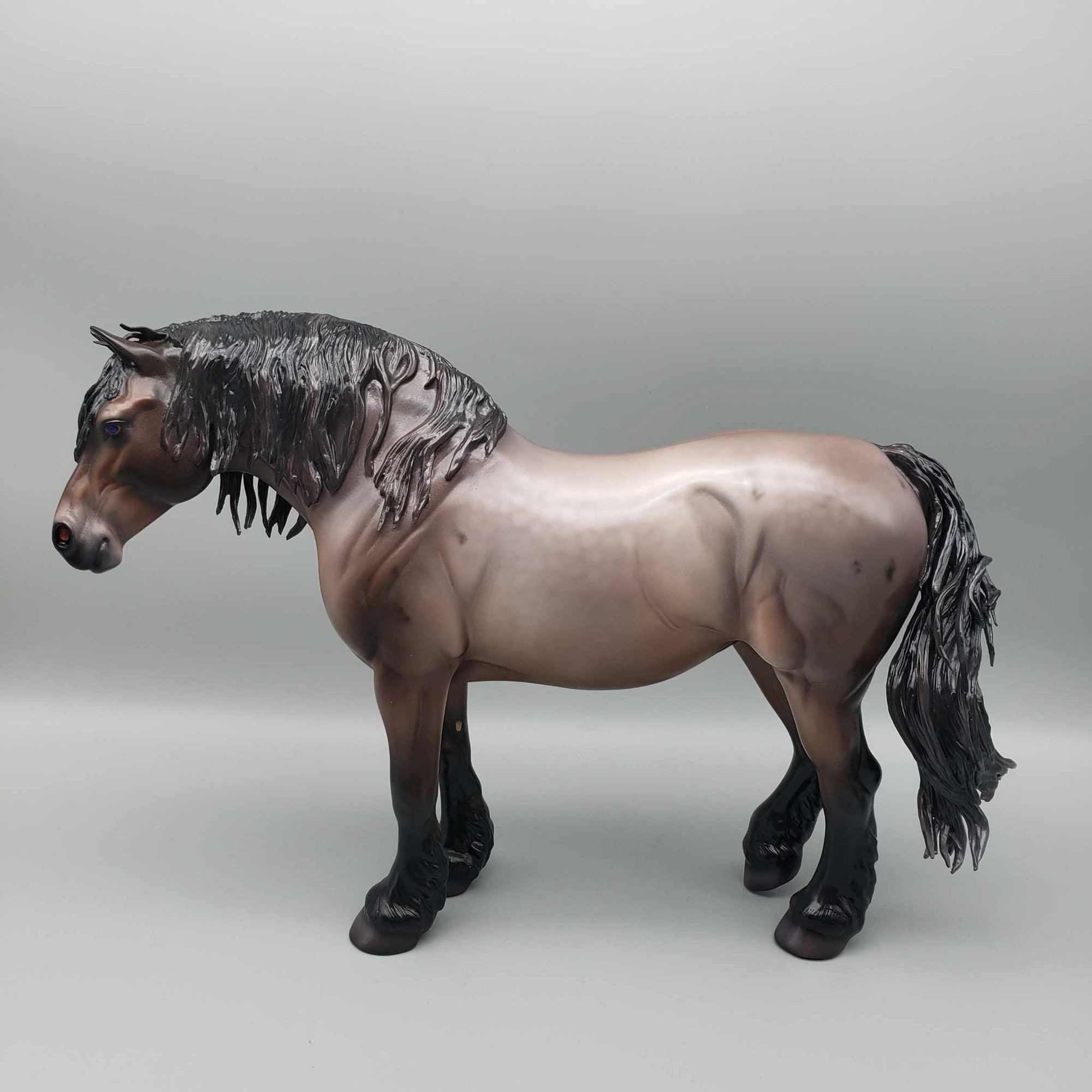 Embraer OOAK Dappled Bay Roan Heavy Draft Mare By Caroline Boydston Best Offer 11/6/23