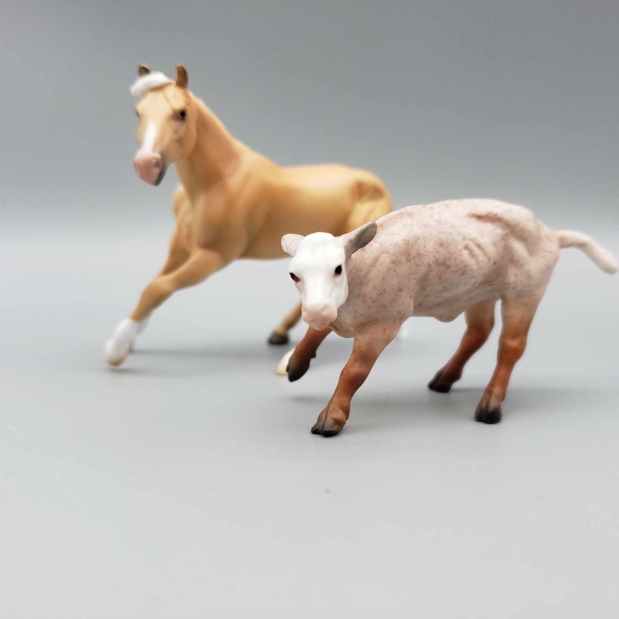 Ursa and Major OOAK Palomino Cutter Chip and Strawberry Roan Calf Sel By Angela Marleau Fall Into Autumn Random Drop Sale 9/23