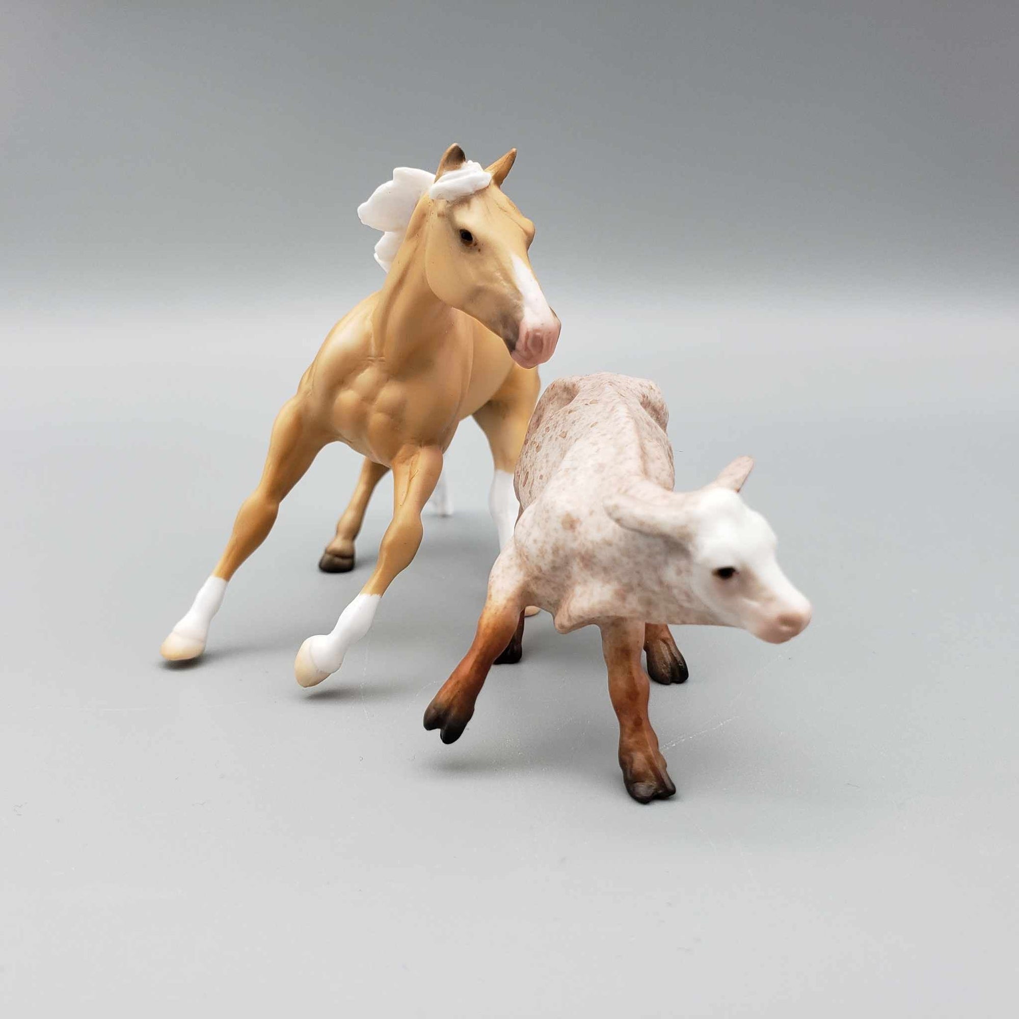 Ursa and Major OOAK Palomino Cutter Chip and Strawberry Roan Calf Sel By Angela Marleau Fall Into Autumn Random Drop Sale 9/23