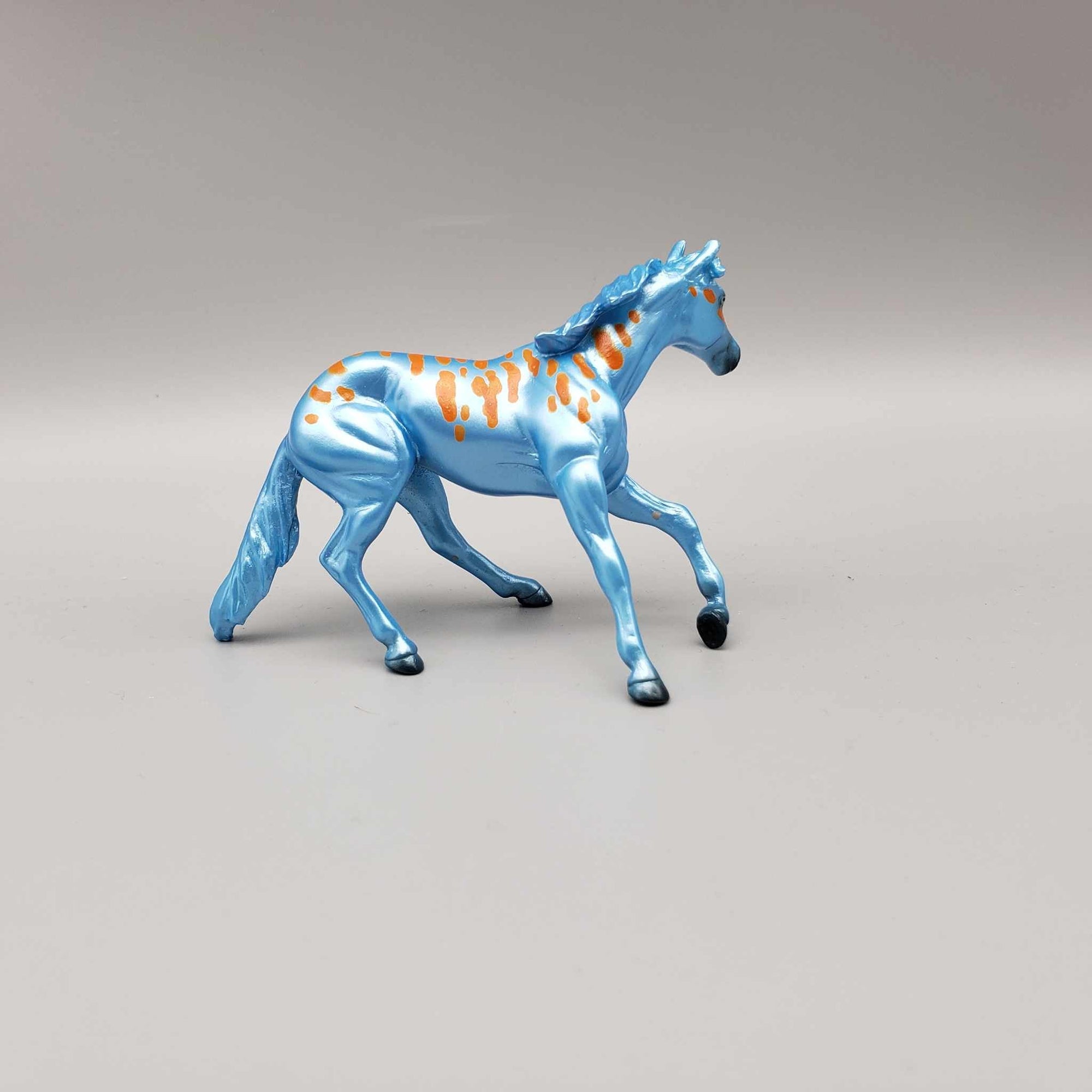 Uphi &amp; Calf OOAK Neon Blue Blacklight Reactive Cutter &amp; Alien Calf Chip LE-30 By Jess Hamill Moonlight Madness 2023 MM23