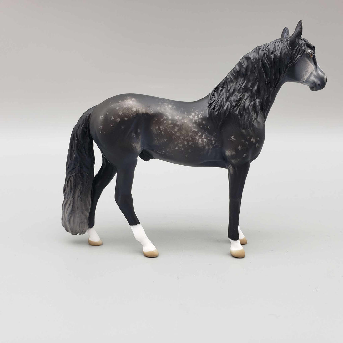 Hortensio OOAK Etched Dark Dappled Grey Andalusian Chip By Jess Hamill Fall Into Autumn Random Drop Sale 9/23