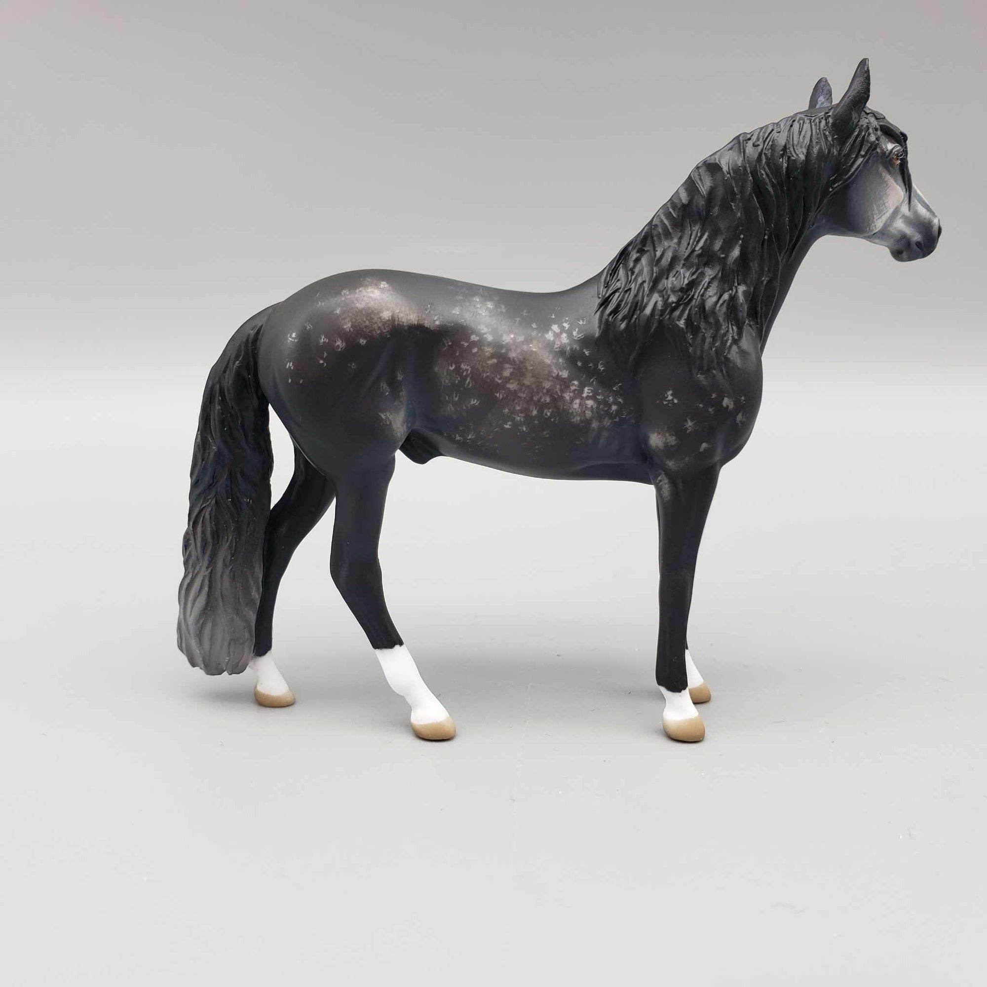 Hortensio OOAK Etched Dark Dappled Grey Andalusian Chip By Jess Hamill Fall Into Autumn Random Drop Sale 9/23