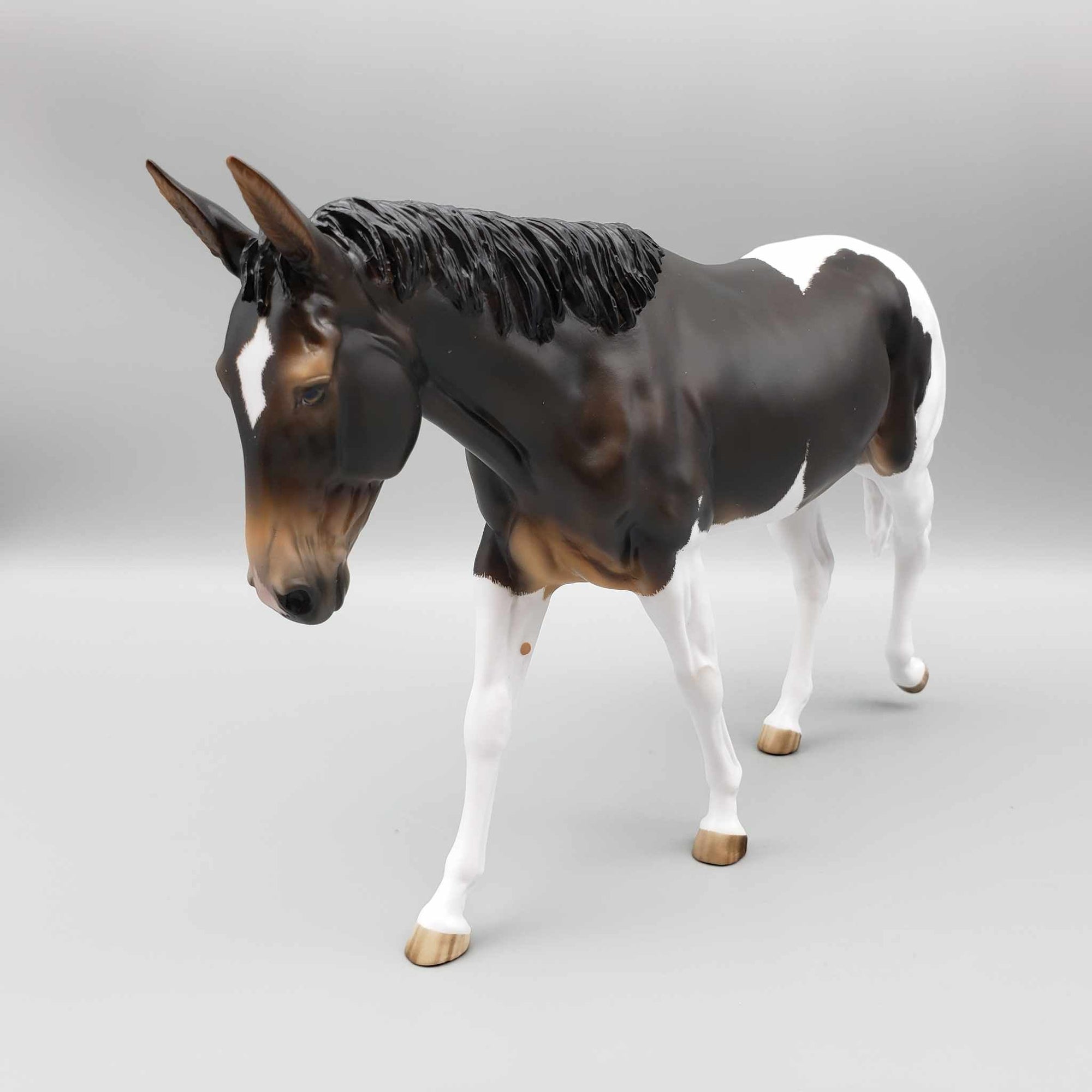 Moxie OOAK Dark Bay Tobiano Mule by Sheryl Leisure Best Offers 9/18/23