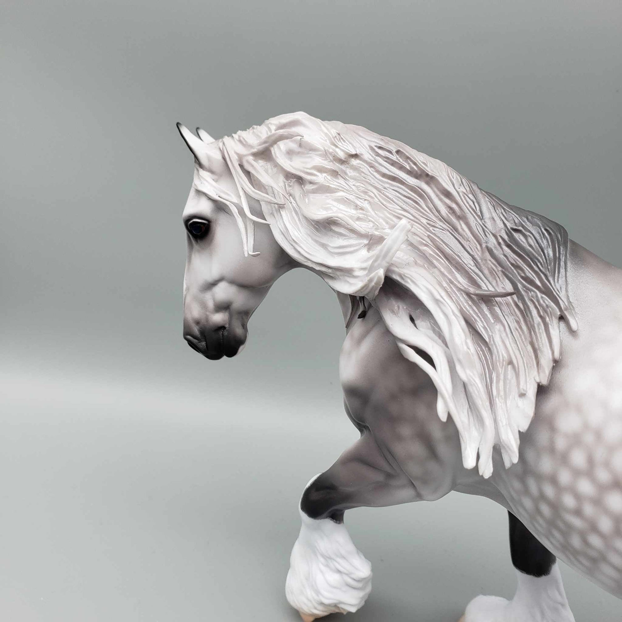 Lockheed OOAK Dappled Grey Irish Cob By Caroline Boydston Best Offer 11/6/23