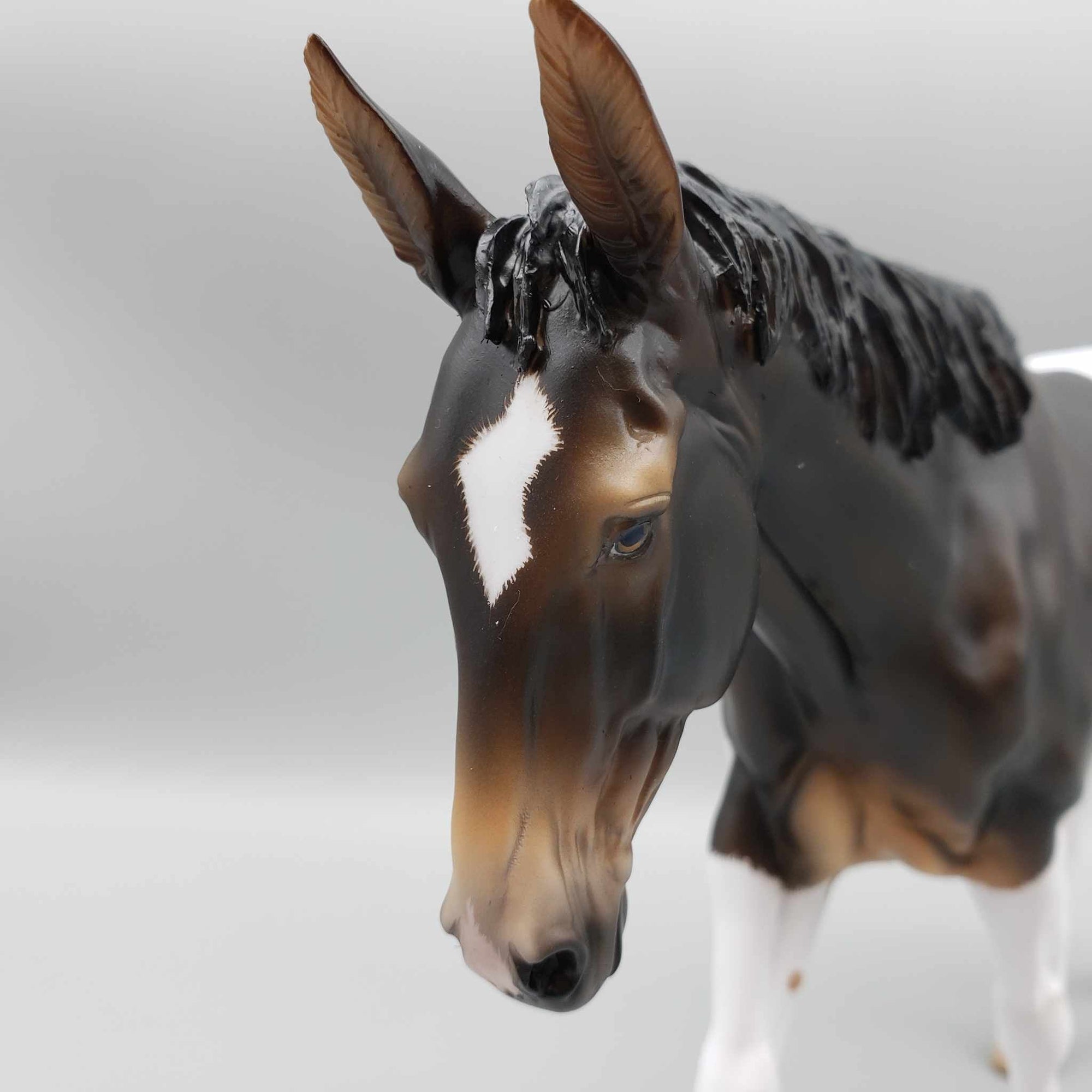 Moxie OOAK Dark Bay Tobiano Mule by Sheryl Leisure Best Offers 9/18/23