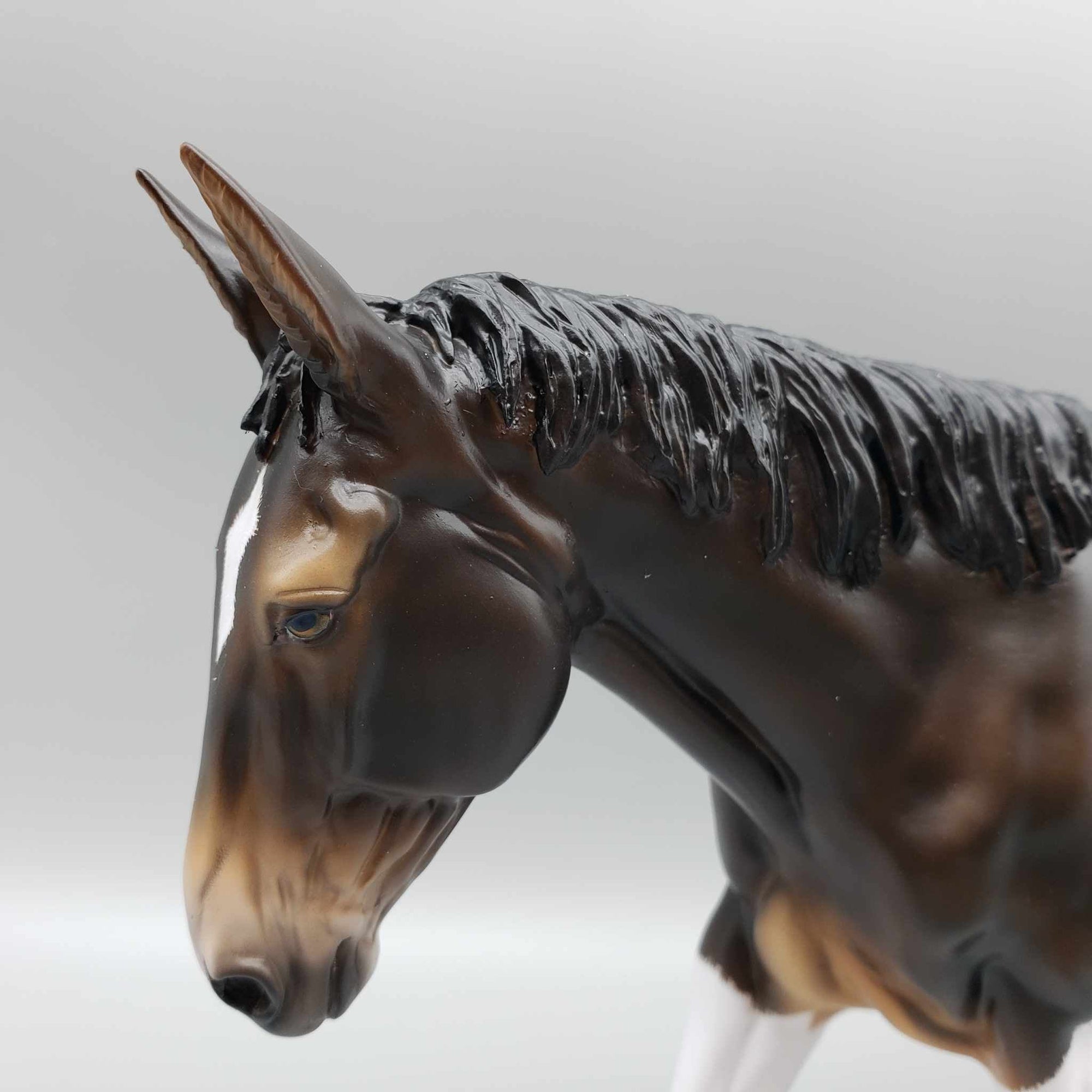 Moxie OOAK Dark Bay Tobiano Mule by Sheryl Leisure Best Offers 9/18/23