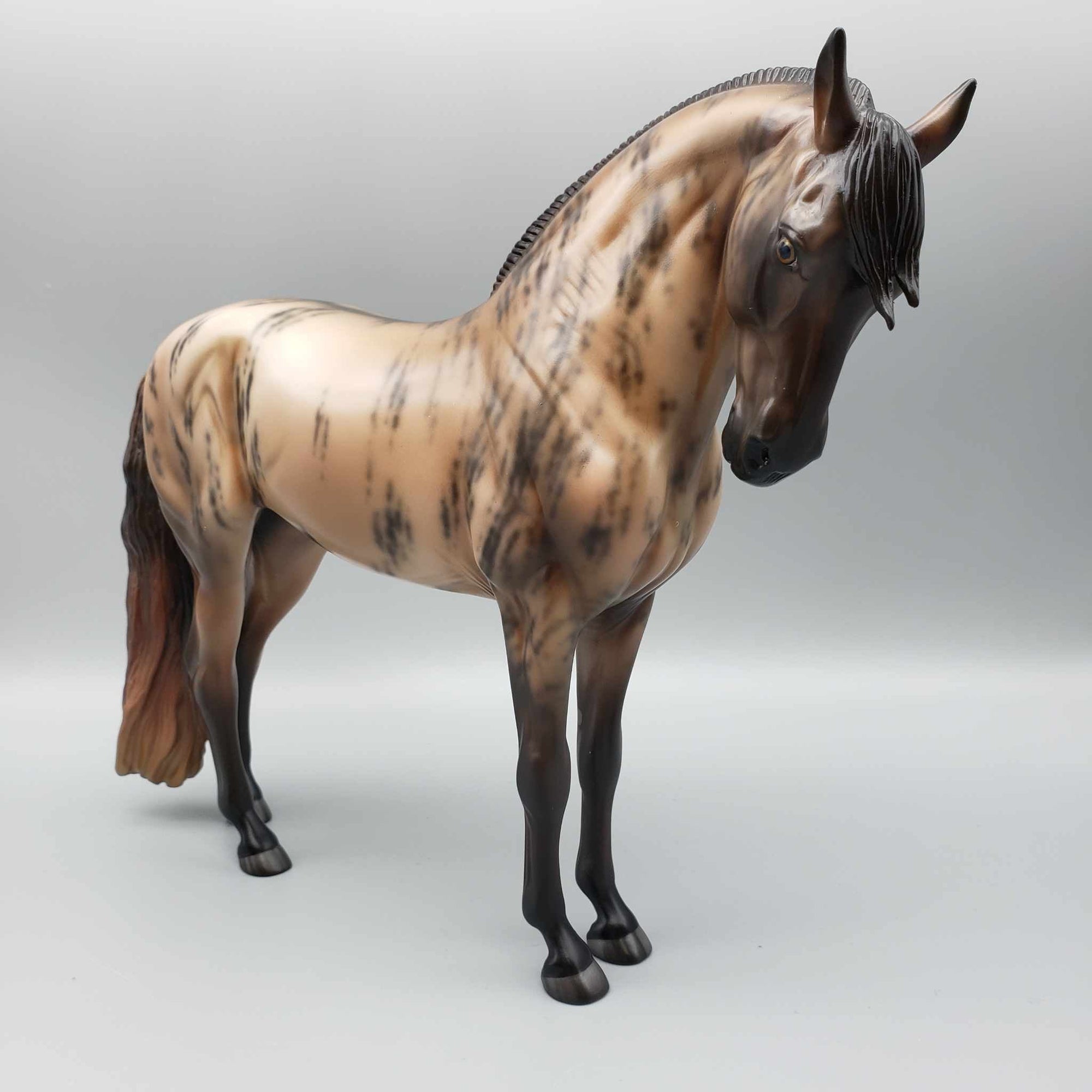 Tarrasque OOAK Skewed Dun/Brindle Andalusian By Jess Hamill  Best Offers 9/18/23