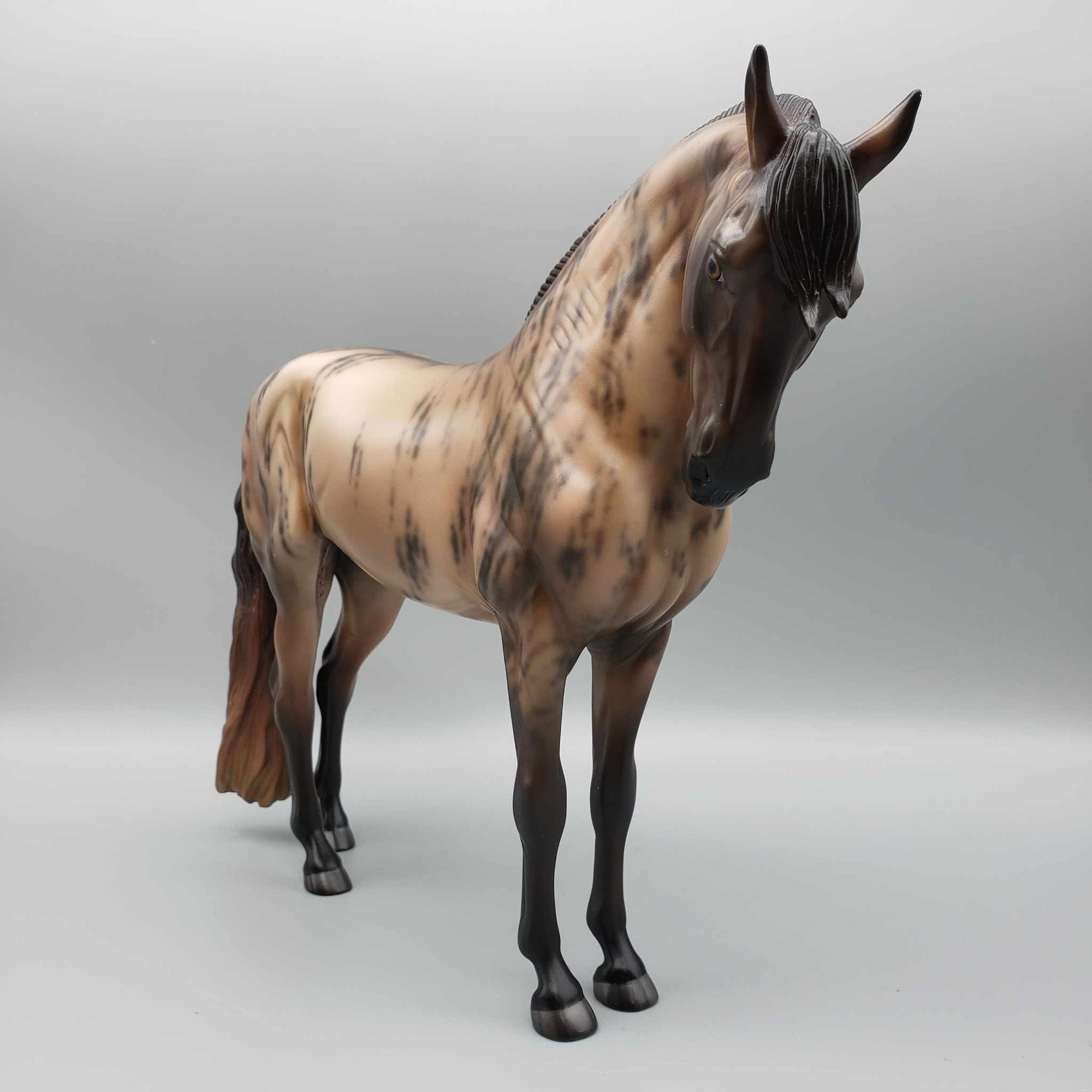 Tarrasque OOAK Skewed Dun/Brindle Andalusian By Jess Hamill  Best Offers 9/18/23