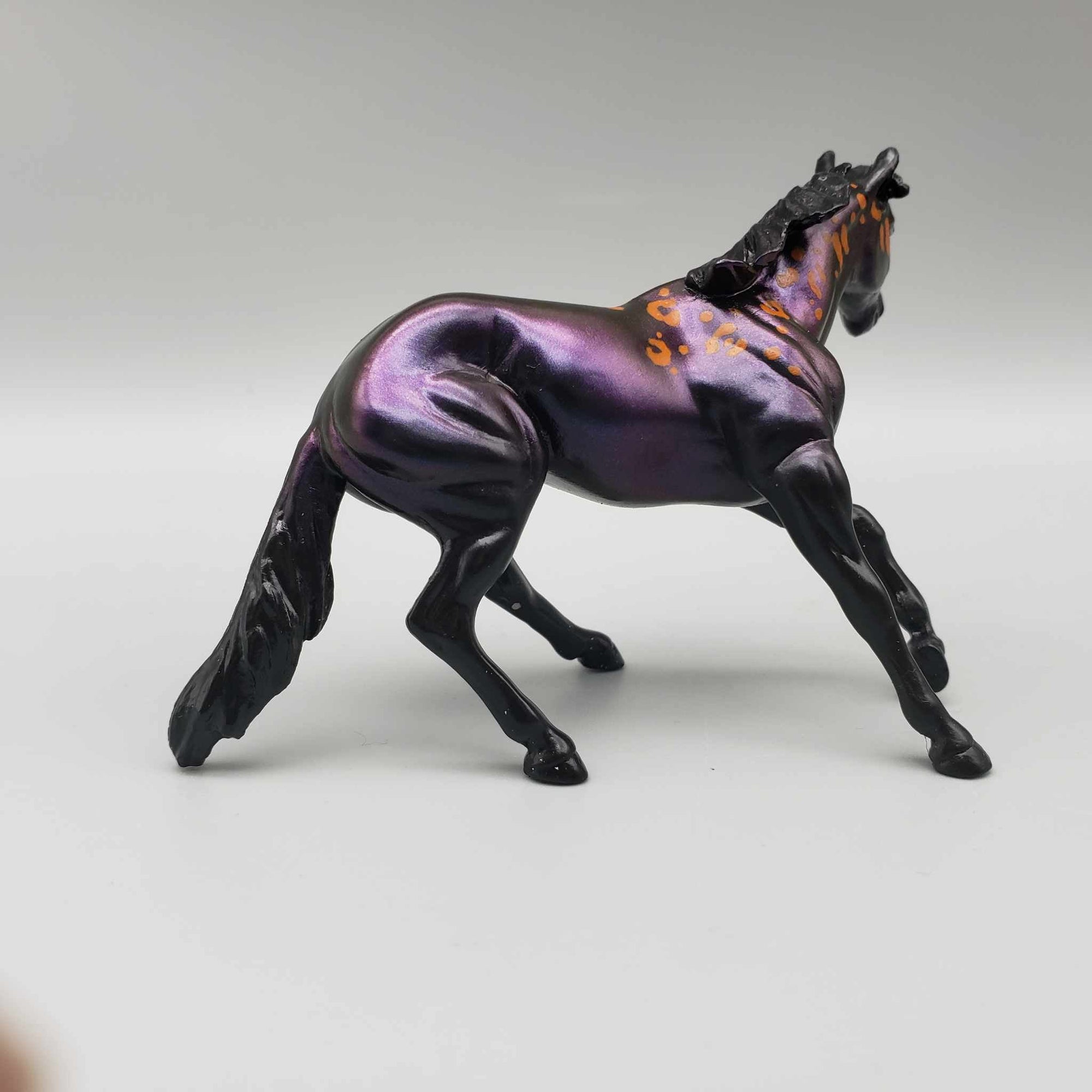 Threnkrek &amp; Calf OOAK Colorshift Black Blacklight Reactive Cutter &amp; Alien Calf Chip LE-30 By Jess Hamill Moonlight Madness 2023 MM23