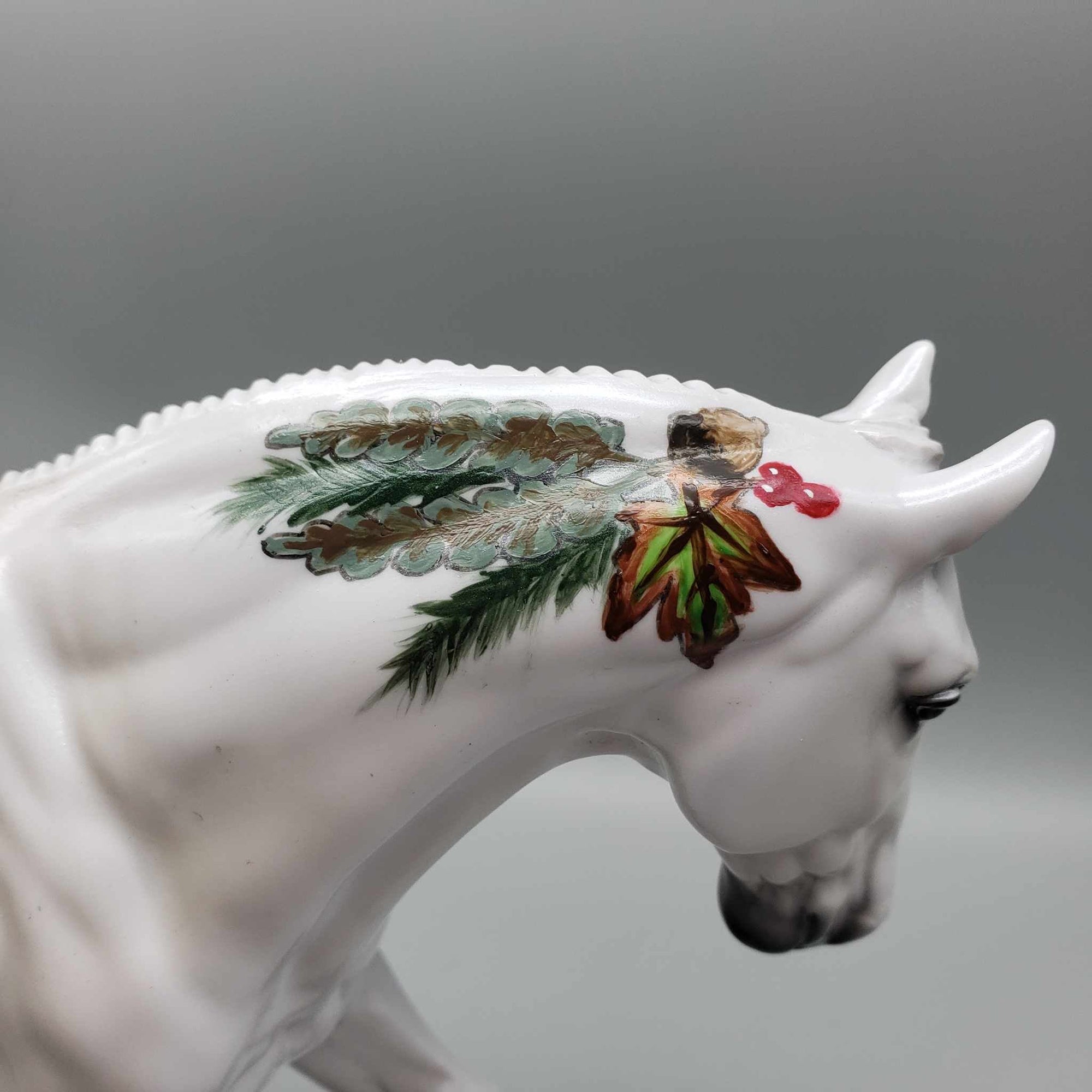 Pine Spray OOAK Deco White Going W/ Pinecone Center Piece Irish Cob By Dawn Quick Holiday Sale HS23