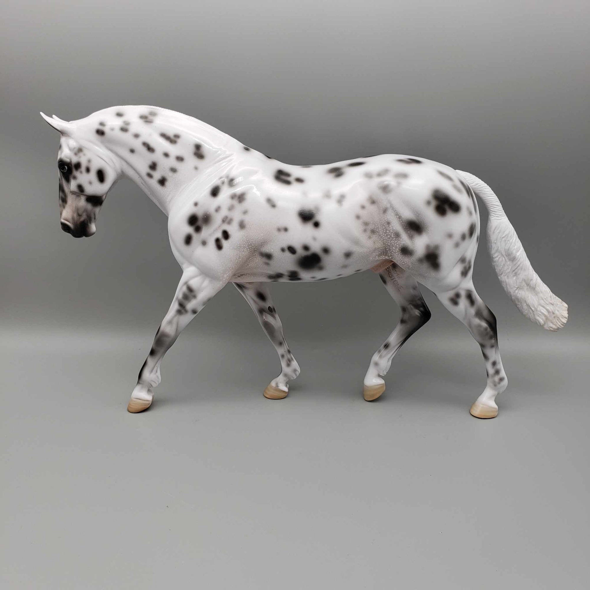 Snow Shadow OOAK Leopard Appaloosa Irish Draft By Angela Marleau Holiday Sale HS23