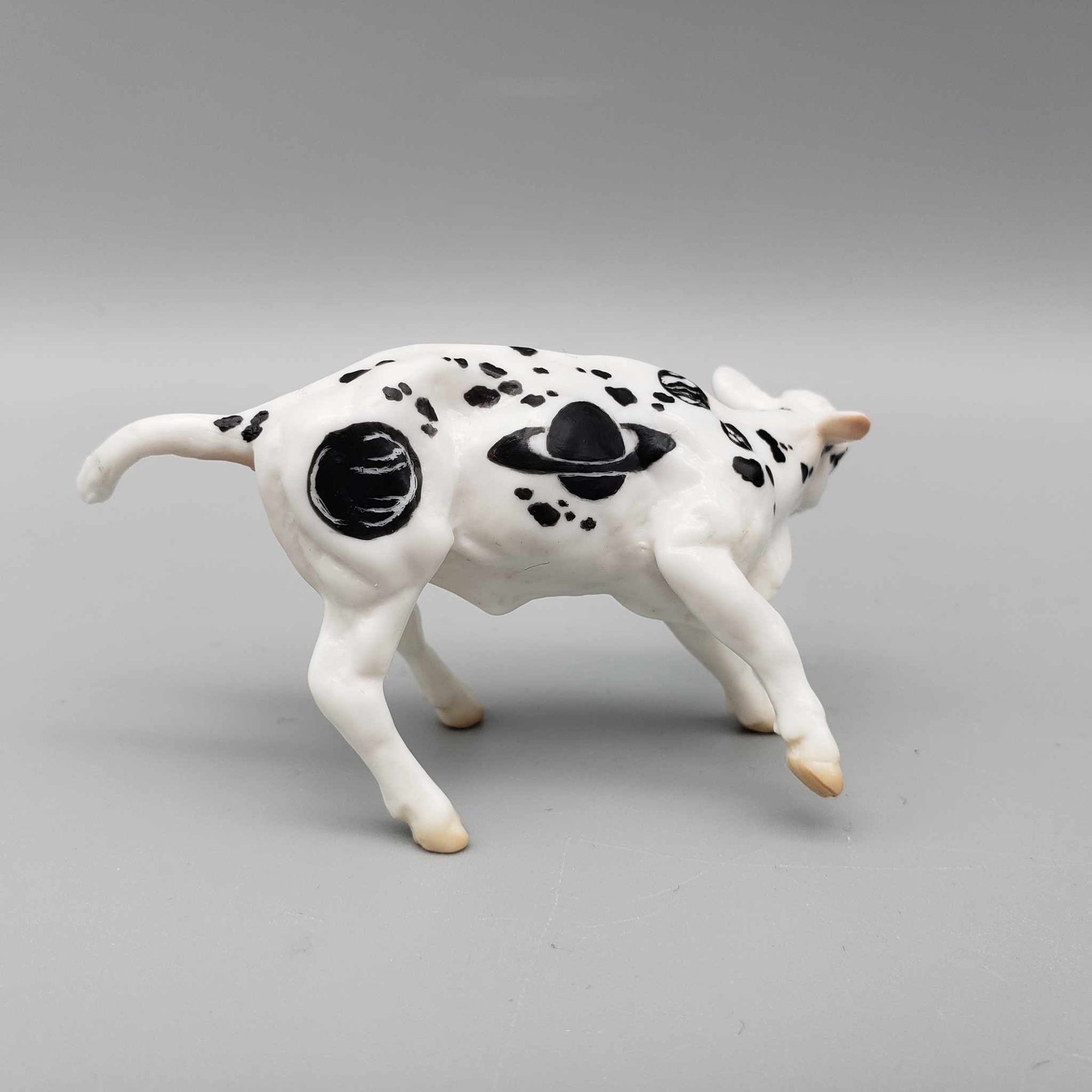 Ghevvaits &amp; Calf OOAK Neon Green Blacklight Reactive Cutter &amp; Alien Calf Chip LE-30 By Jess Hamill Moonlight Madness 2023 MM23