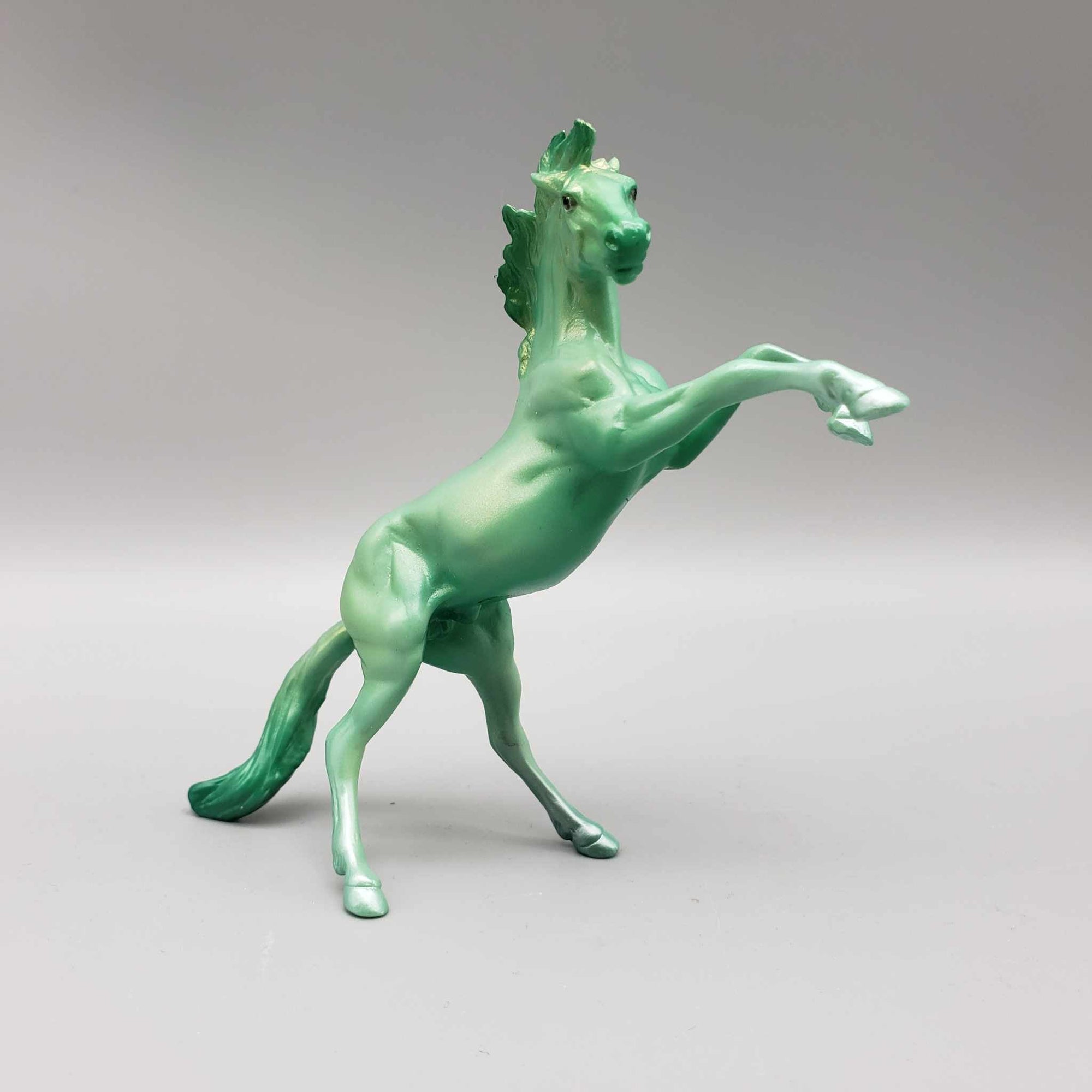 Ivy OOAK Green &amp; Gold Deco Rearing Chip By Ashley Palmer Holiday Sale HS23