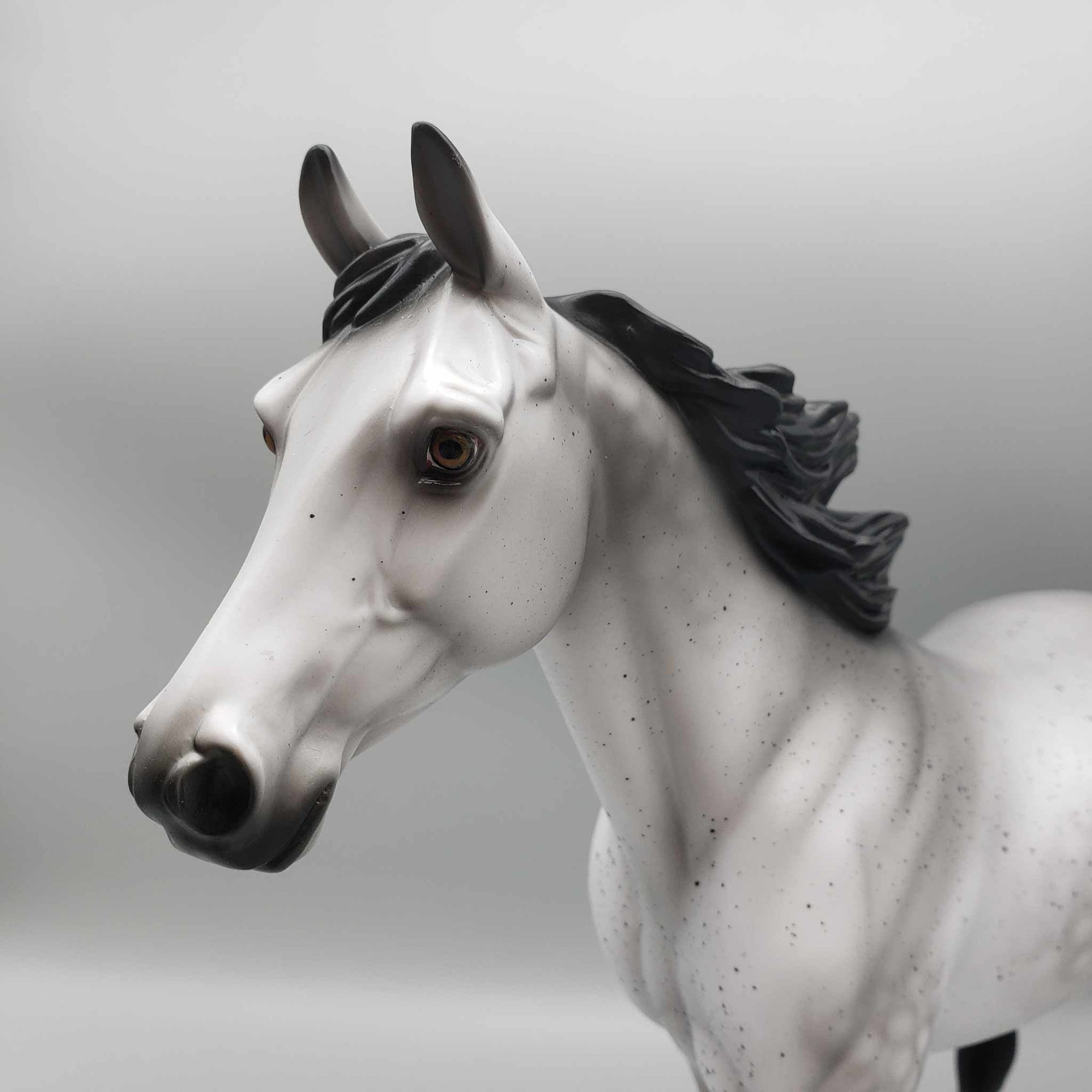 Chimney Dust OOAK Fleabitten Grey with Black Palouse By Angela Marleau Holiday Sale HS23