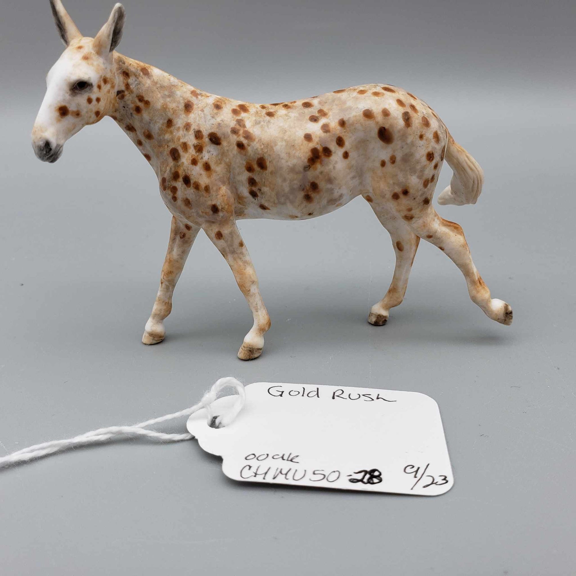 Gold Rush OOAK Custom Mule Chip by Andrea Thomason Fall Facebook Auction 9/23