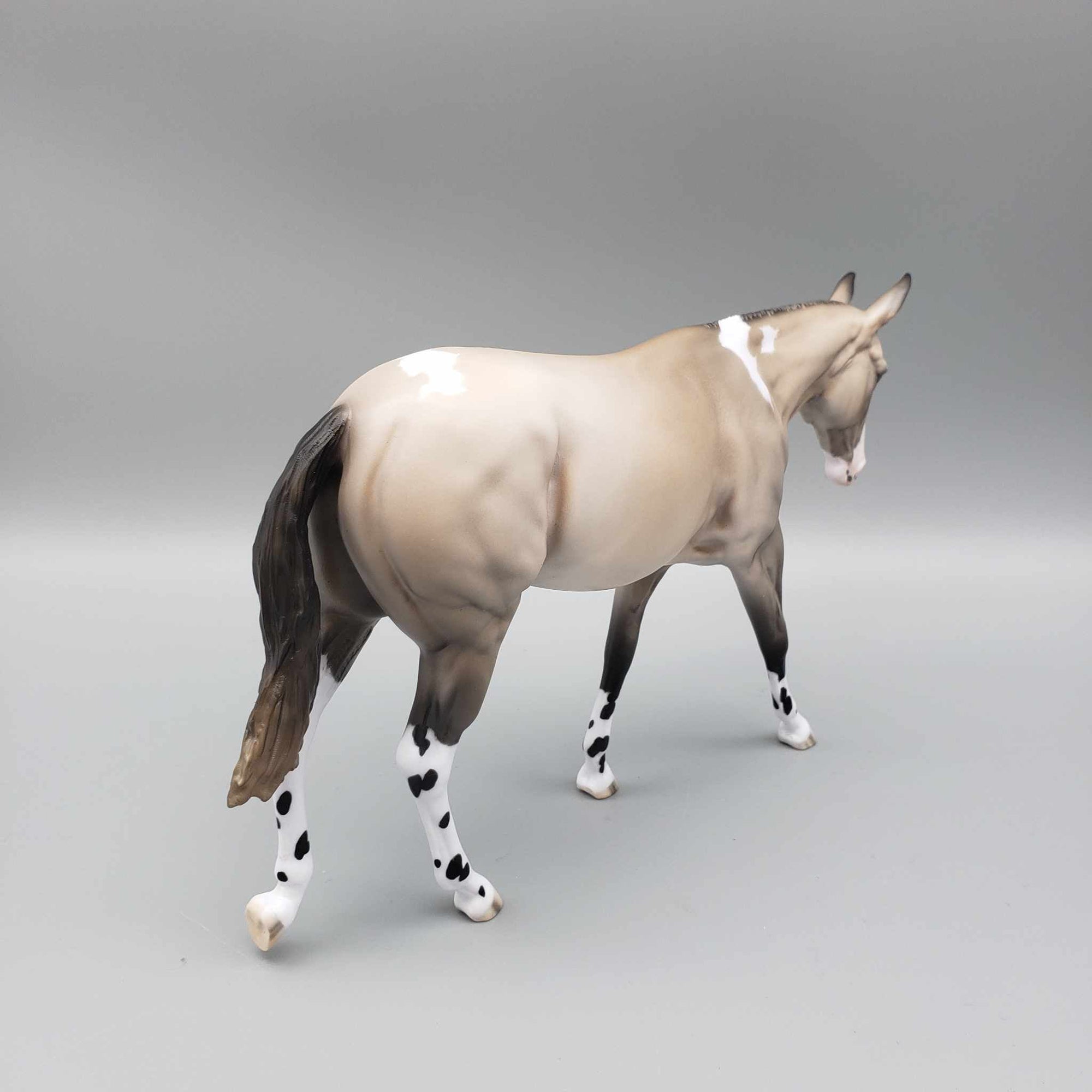 Woolen Warmth OOAK Buckskin Pebble Mule By Jess Hamill Holiday Sale HS23 Facebook Auction