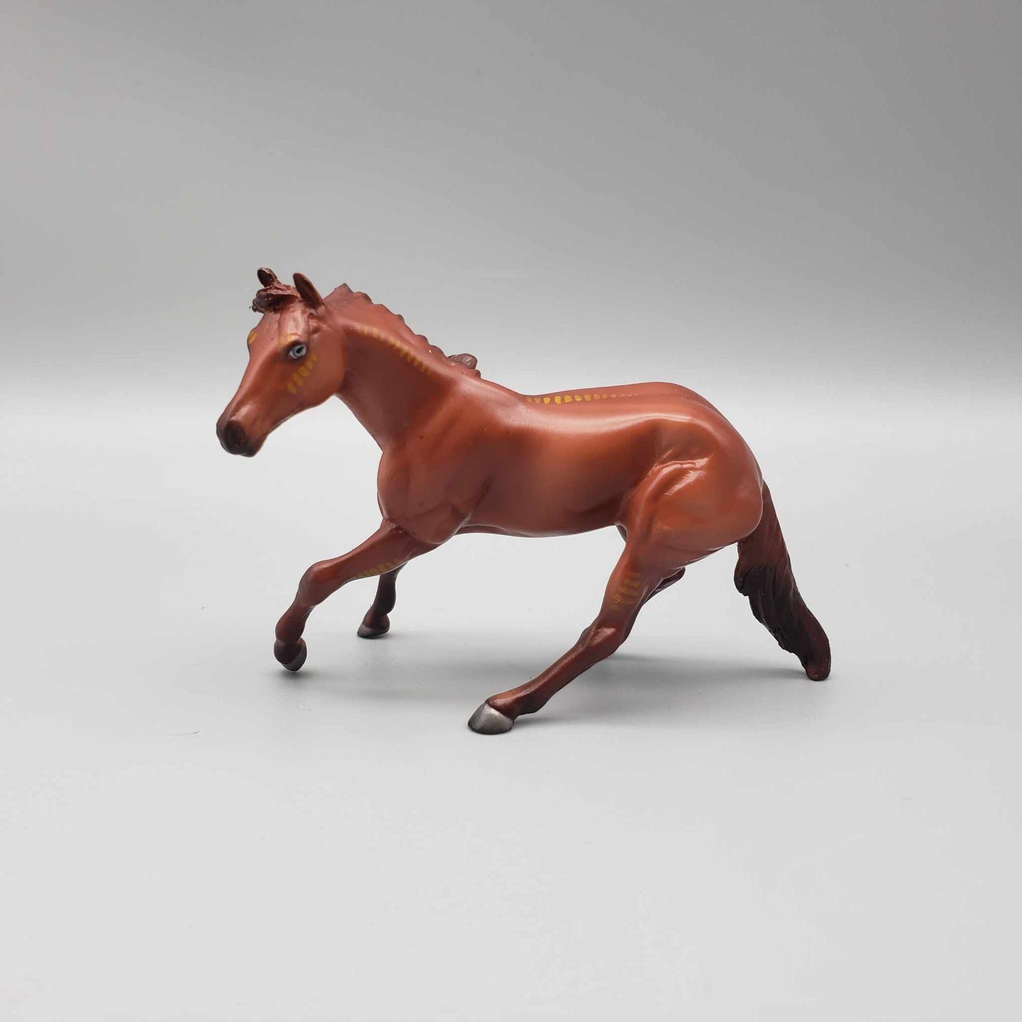 Ommoll &amp; Calf OOAK Buckskin Blacklight Reactive Cutter &amp; Alien Calf Chip LE-30 By Jess Hamill Moonlight Madness 2023 MM23