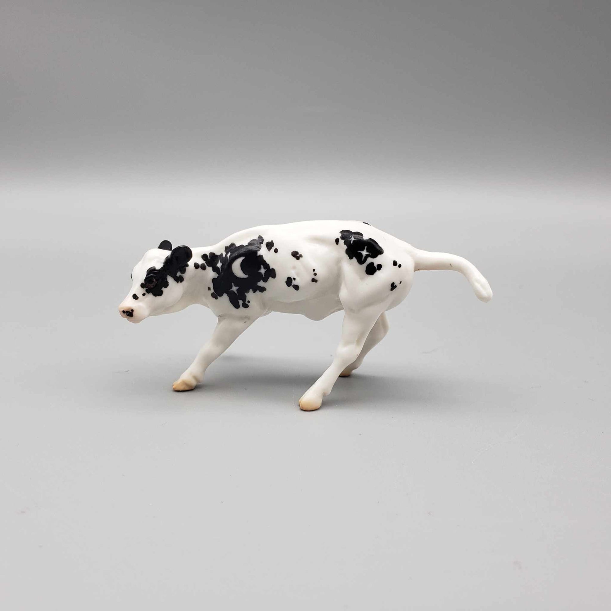 Ommoll &amp; Calf OOAK Buckskin Blacklight Reactive Cutter &amp; Alien Calf Chip LE-30 By Jess Hamill Moonlight Madness 2023 MM23